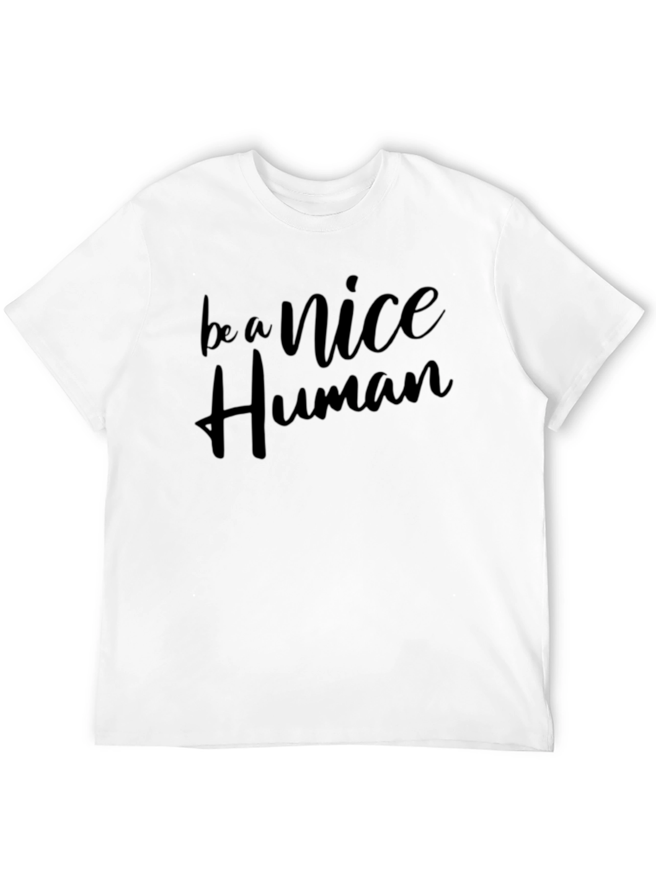 Be A Nice Human Graphic Tee - Black