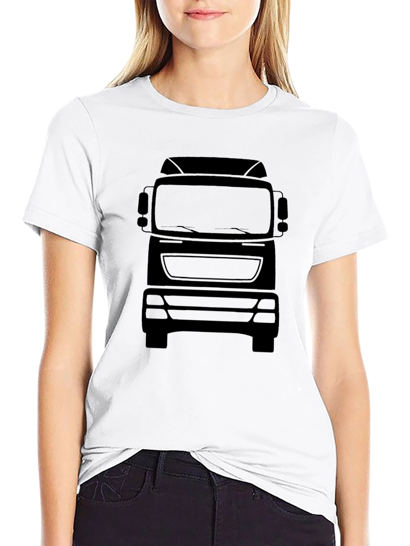 Truck Silhouette Graphic Tee - Classic Black