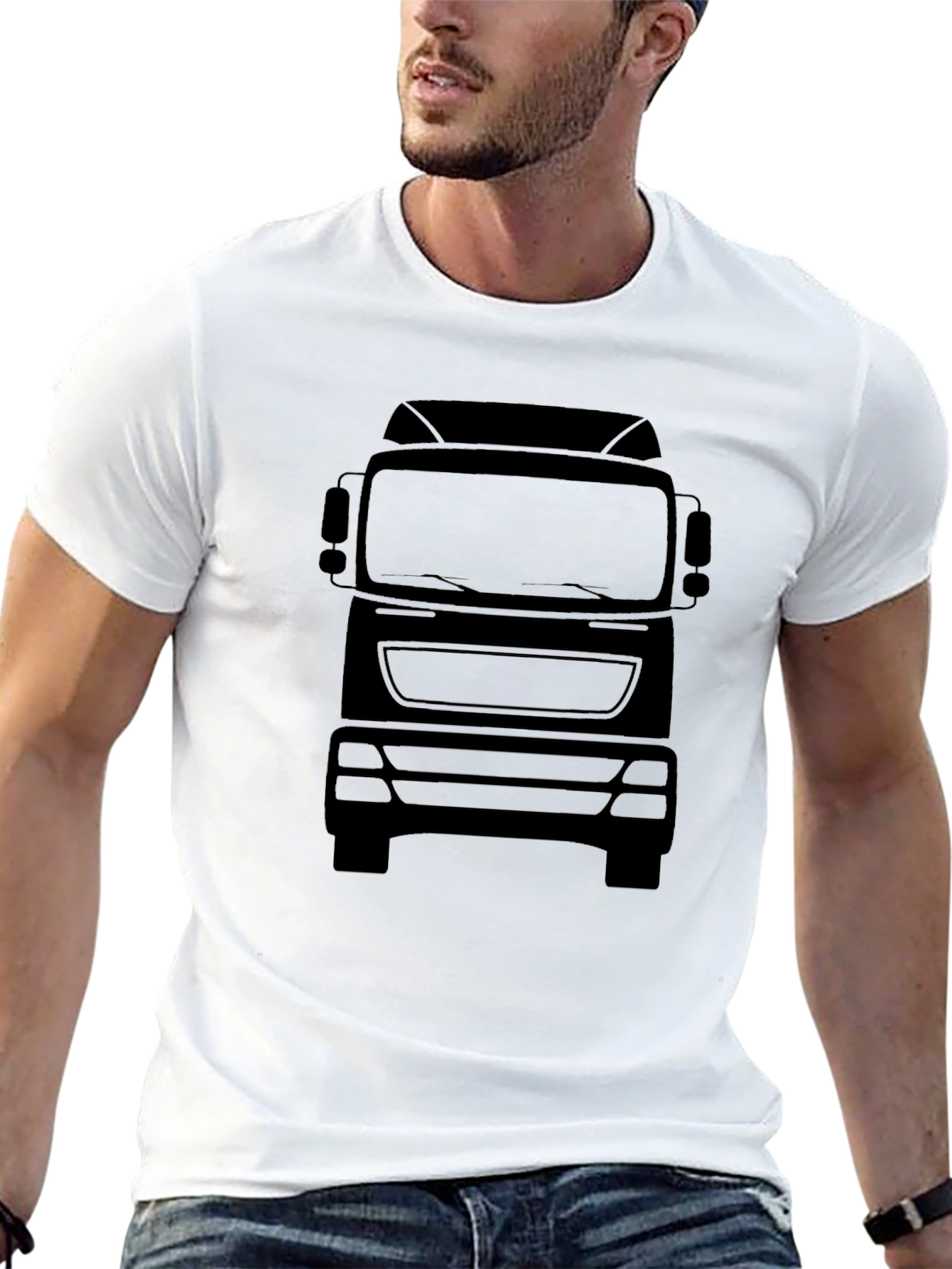 Truck Silhouette Graphic Tee - Classic Black