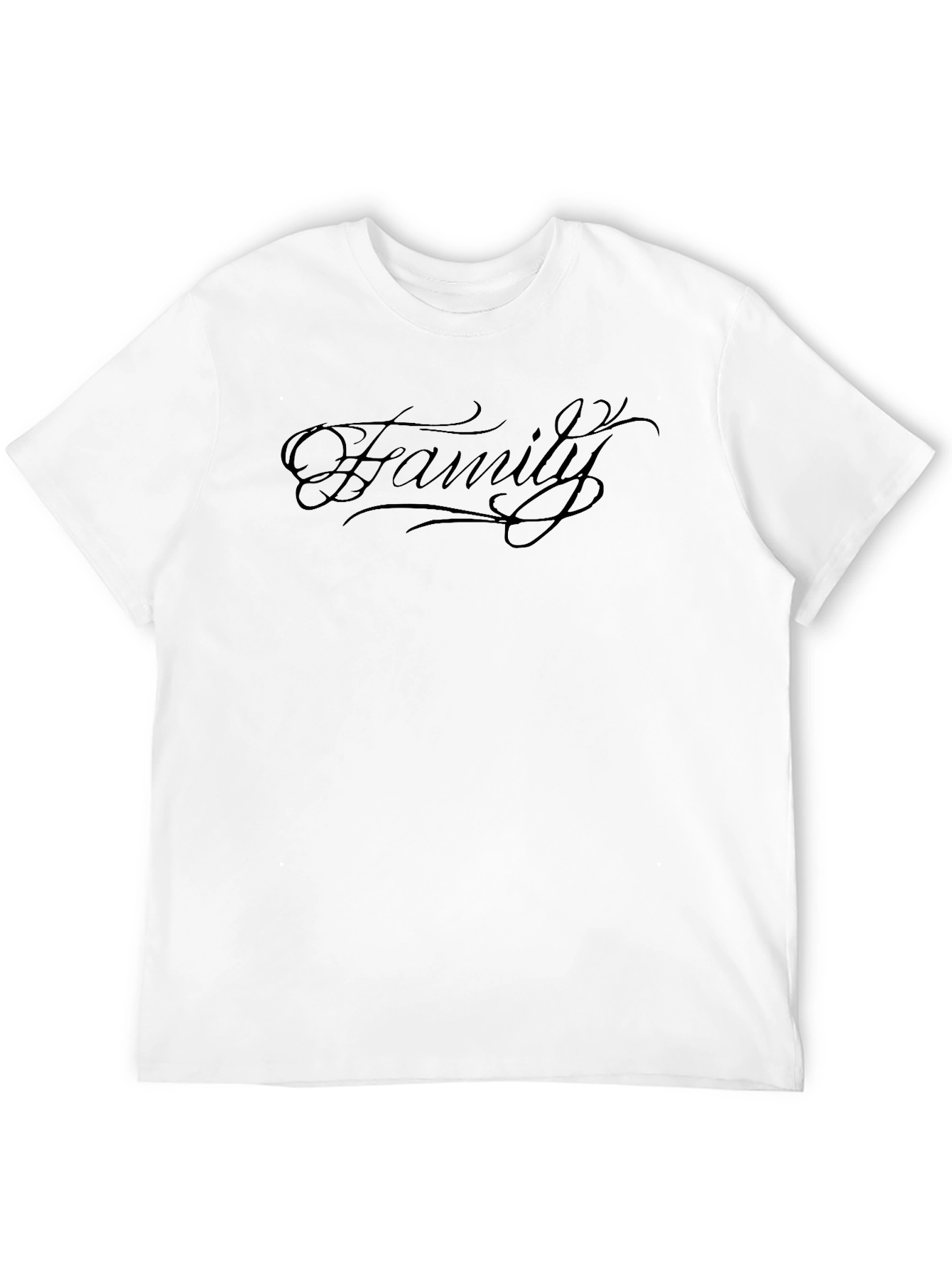 Family Script Black Graphic Tee