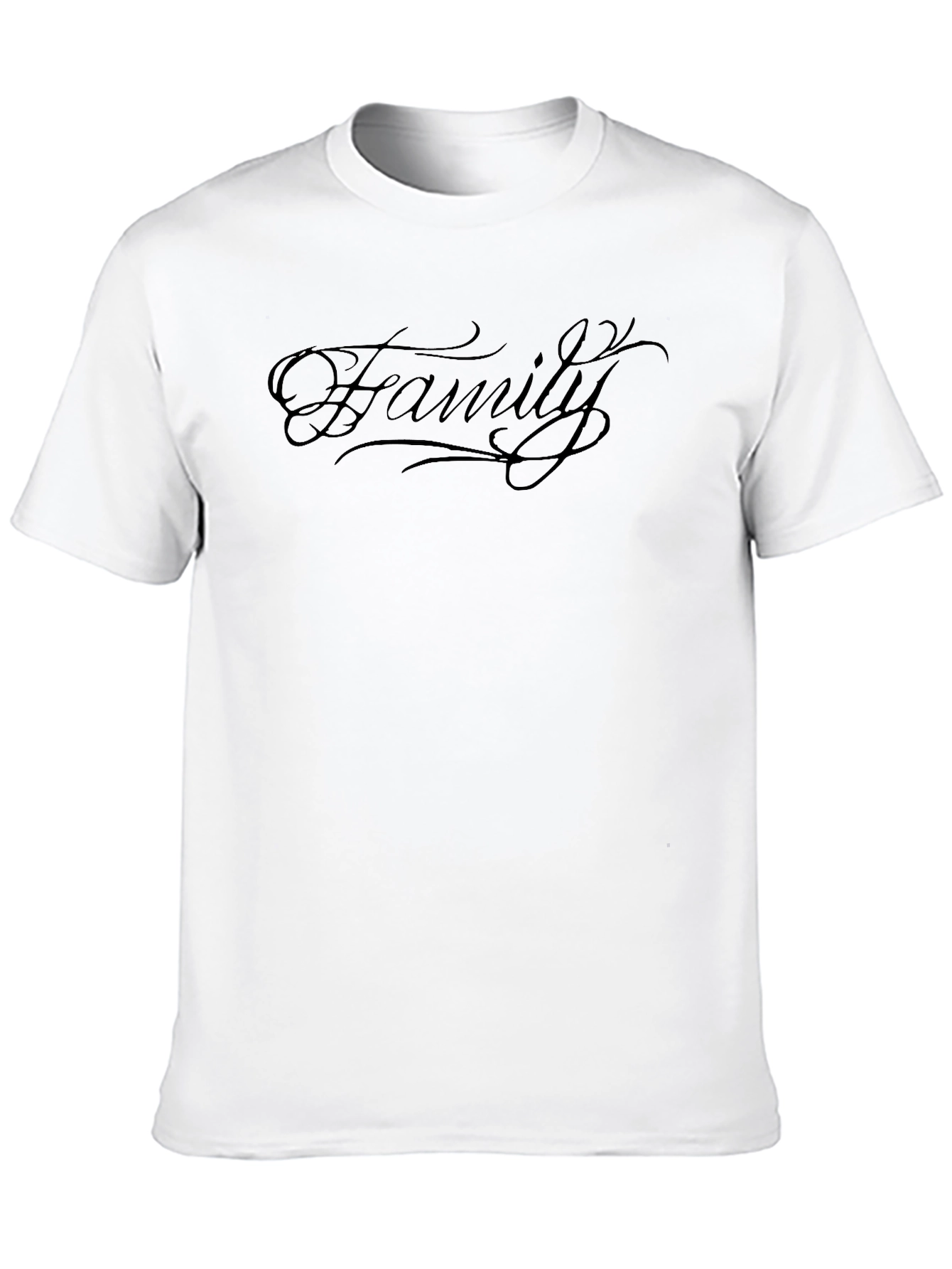 Family Script Black Graphic Tee