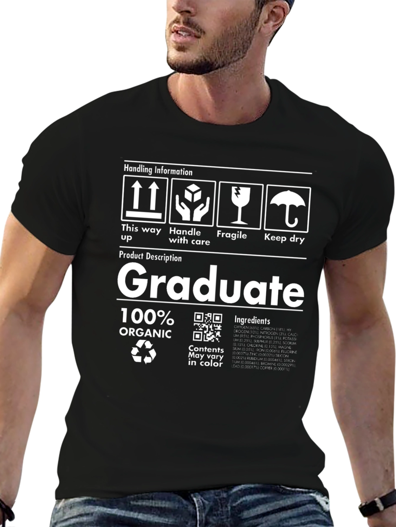 Graduate 100% Organic T-Shirt Funny Unisex