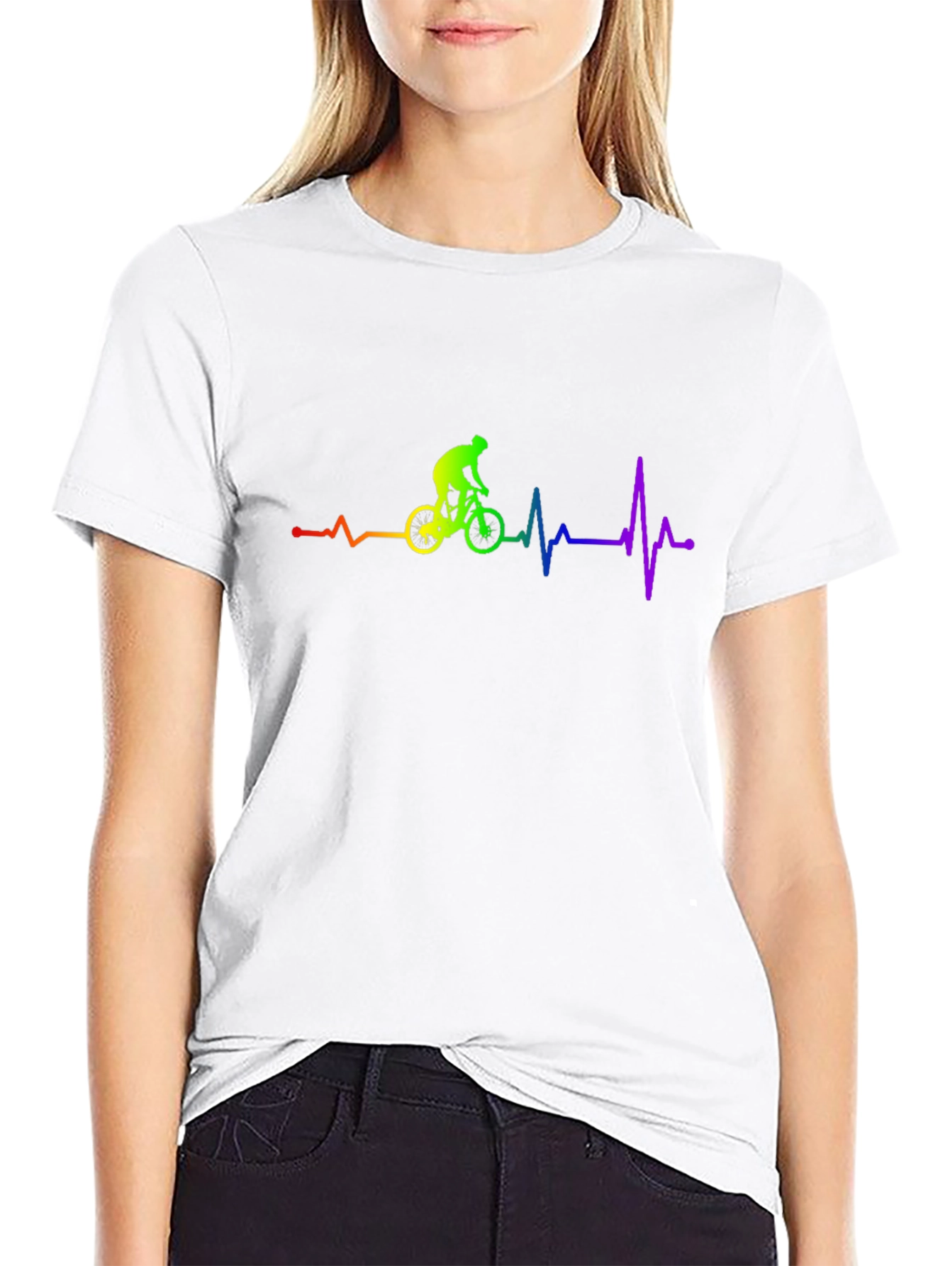 Cycling Heartbeat Graphic Tee