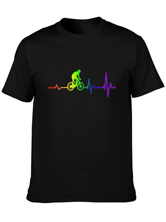 Cycling Heartbeat Graphic Tee