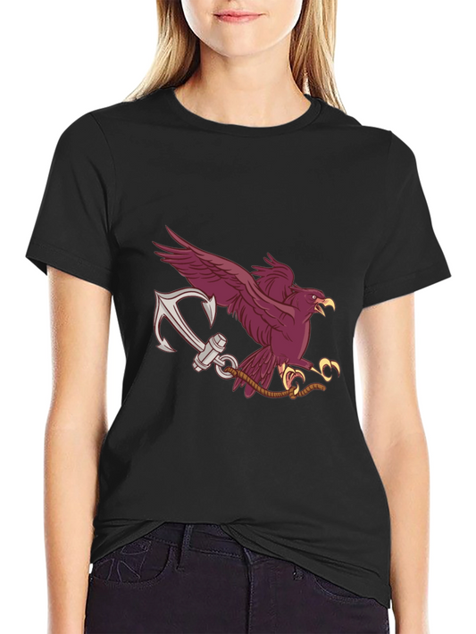 Eagle Anchor Graphic T-Shirt - Black