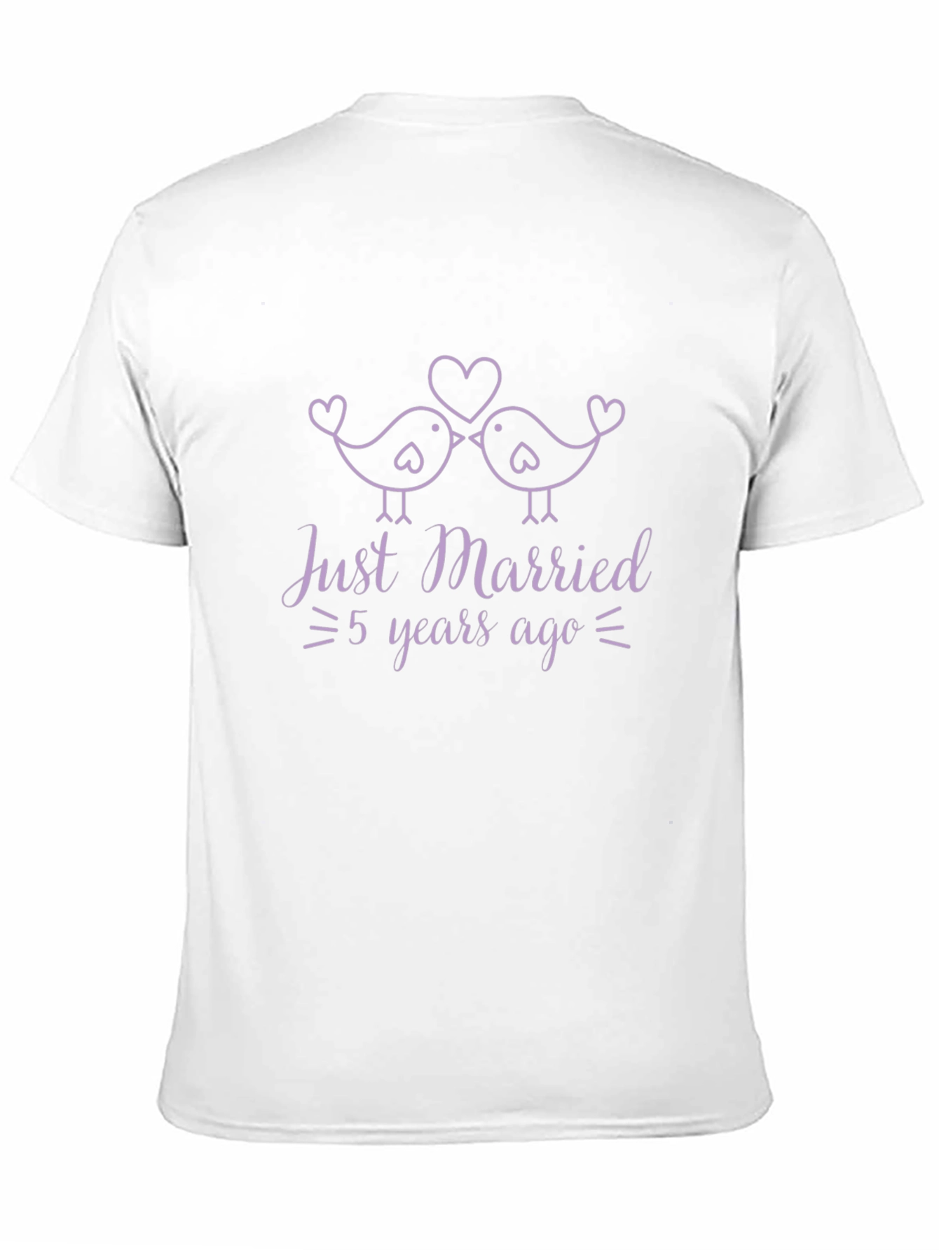 Just Married Anniversary Tee - 5 Years Ago