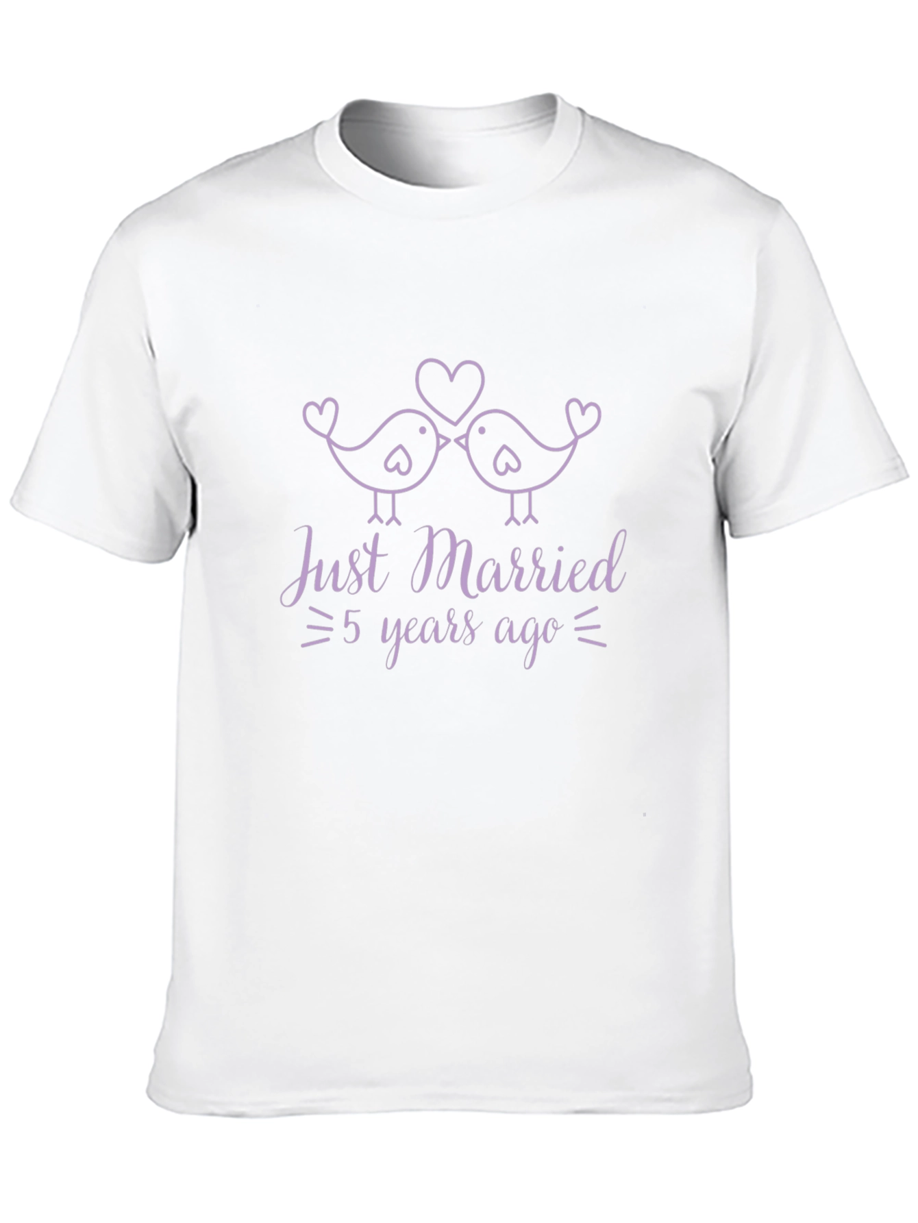 Just Married Anniversary Tee - 5 Years Ago