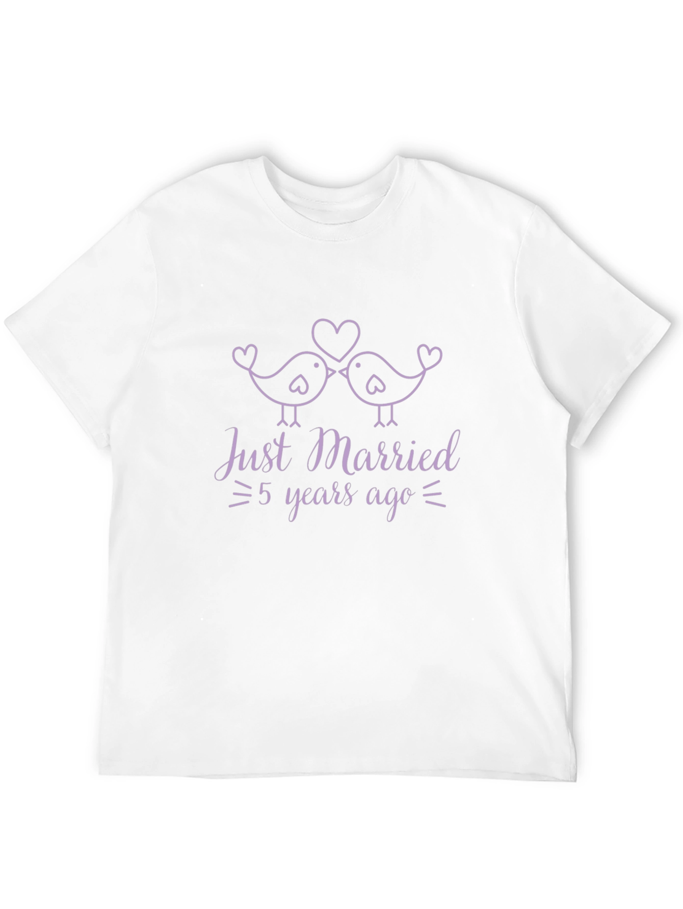 Just Married Anniversary Tee - 5 Years Ago