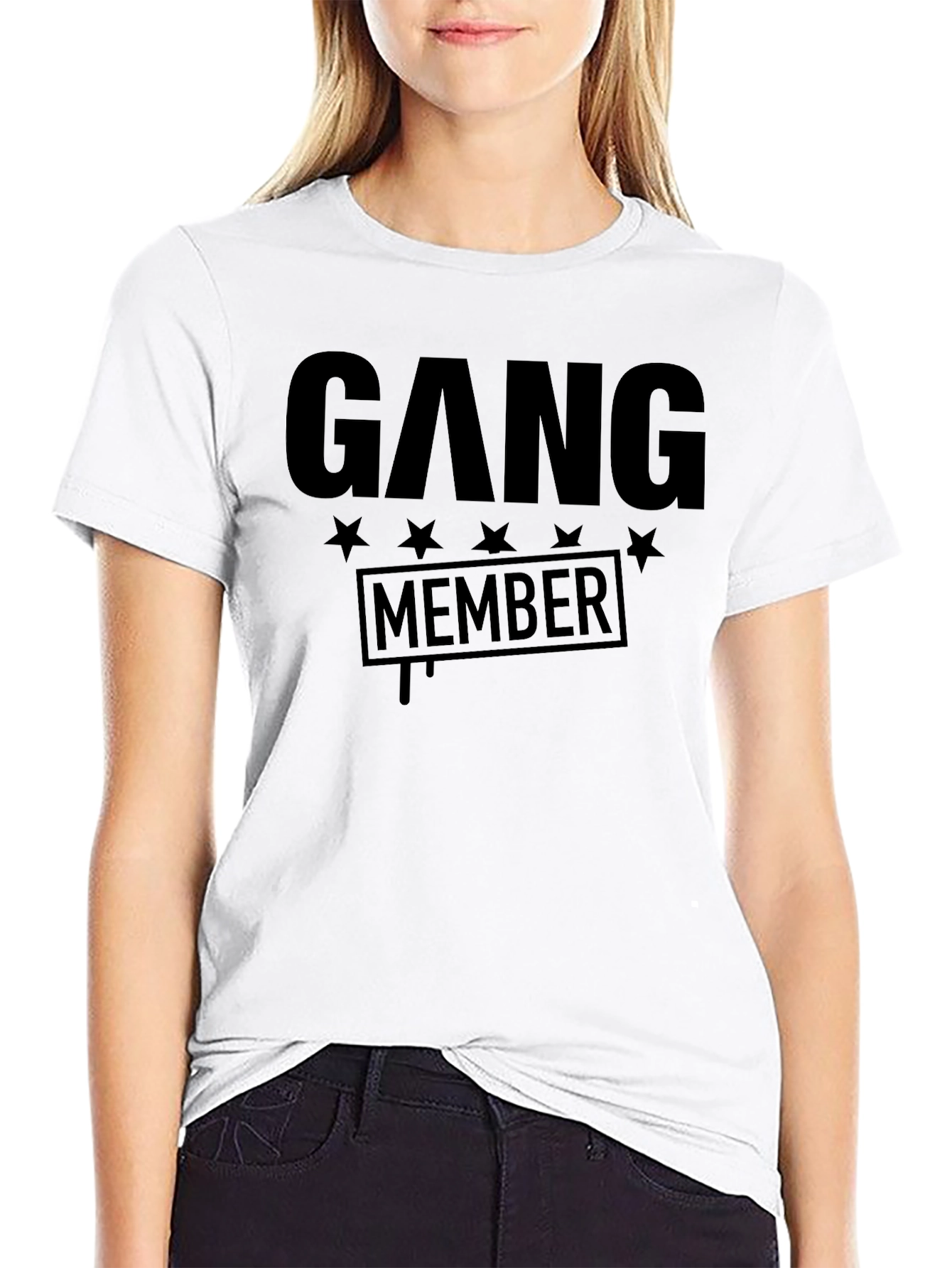 Gang Member Graphic Tee - Mens Black T-Shirt