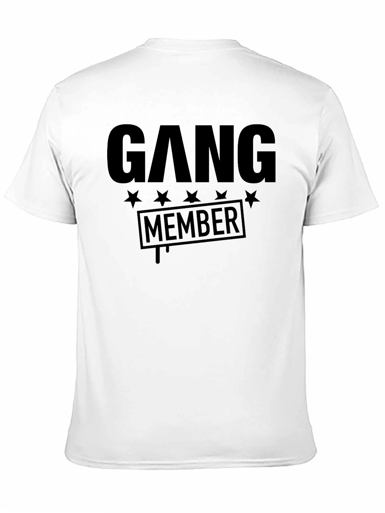 Gang Member Graphic Tee - Mens Black T-Shirt
