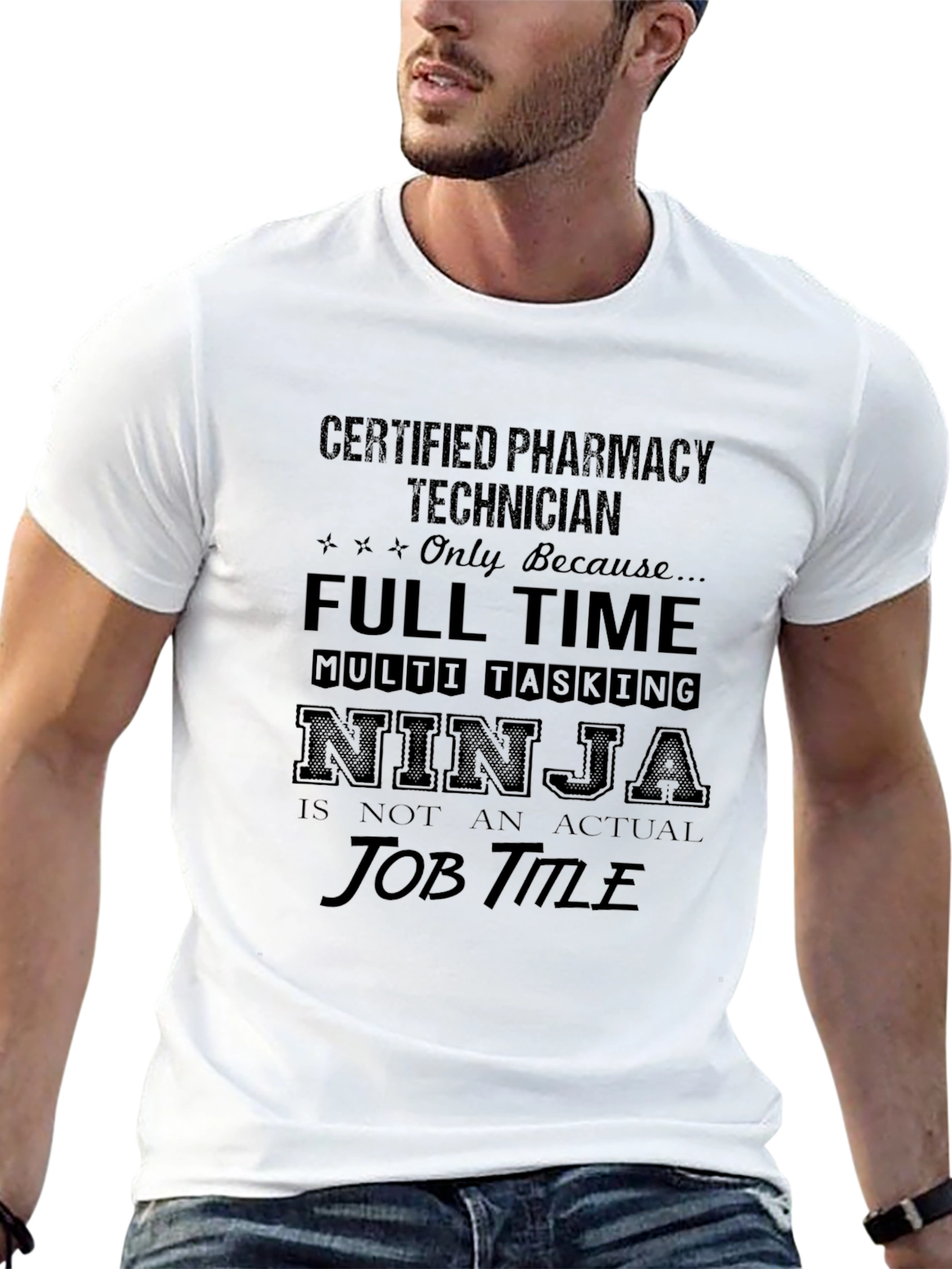Certified Pharmacy Technician Ninja T-Shirt