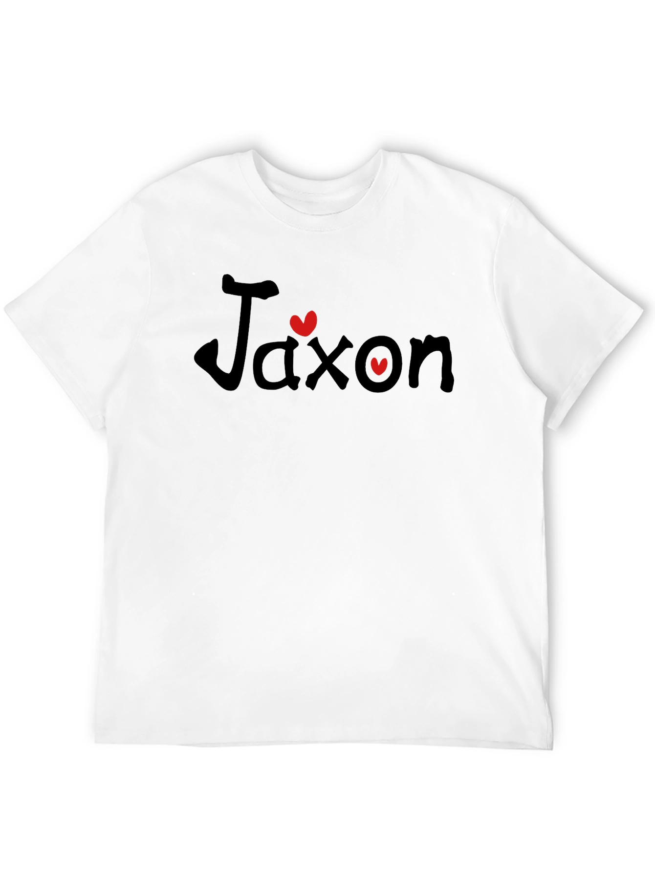Personalized Jaxon Heart T-Shirt - Custom Name Tee
