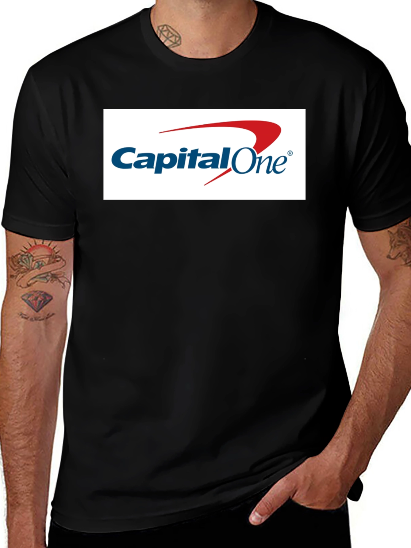 Capital One Logo T-Shirt - Classic Black Tee