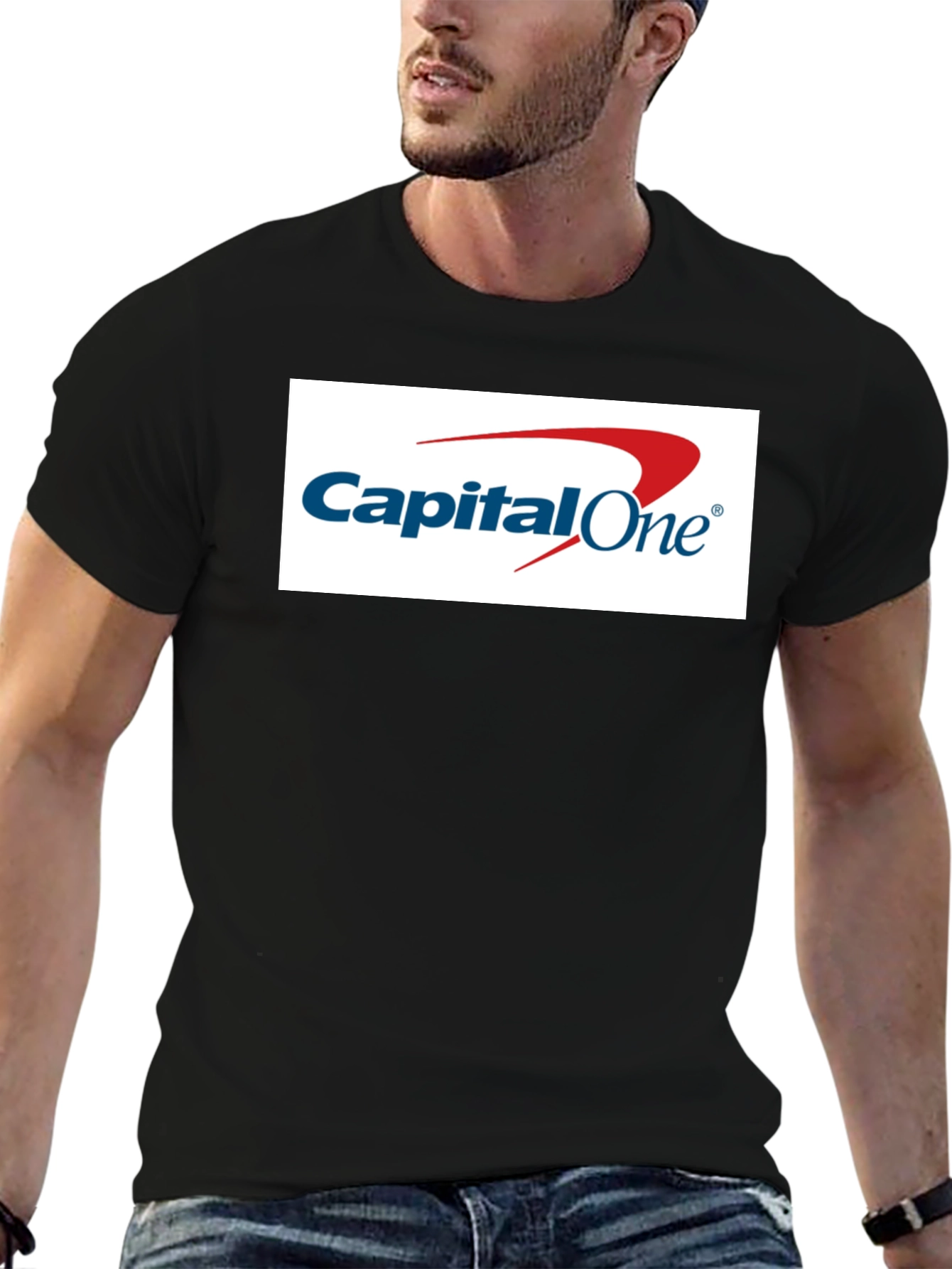 Capital One Logo T-Shirt - Classic Black Tee