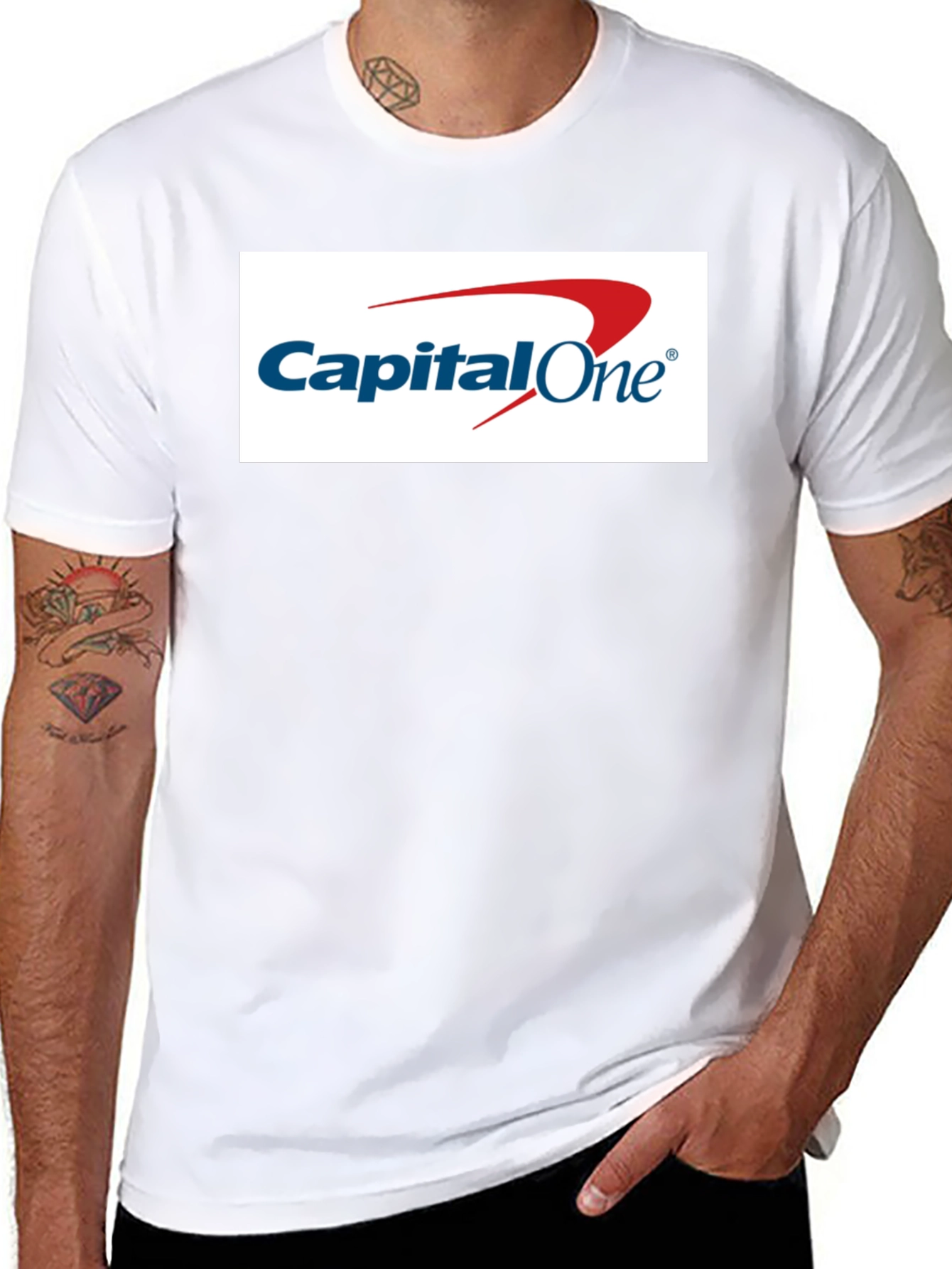 Capital One Logo T-Shirt - Classic Black Tee