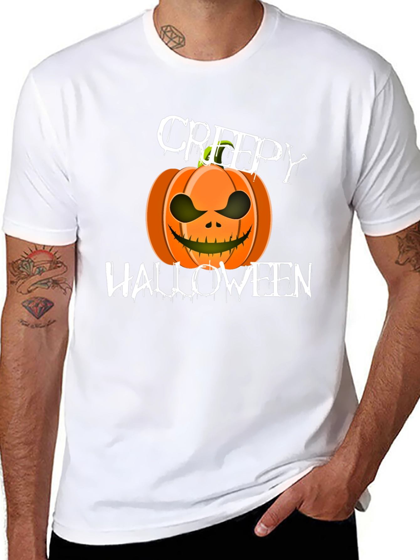 Creepy Halloween Pumpkin T-Shirt