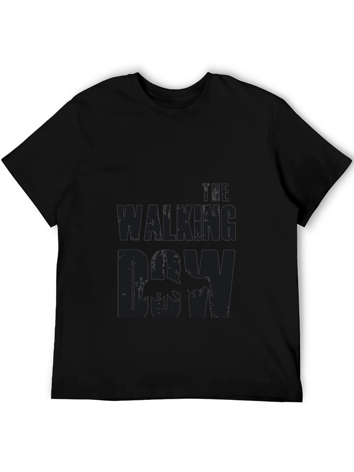 The Walking Cow - Mens Black T-Shirt