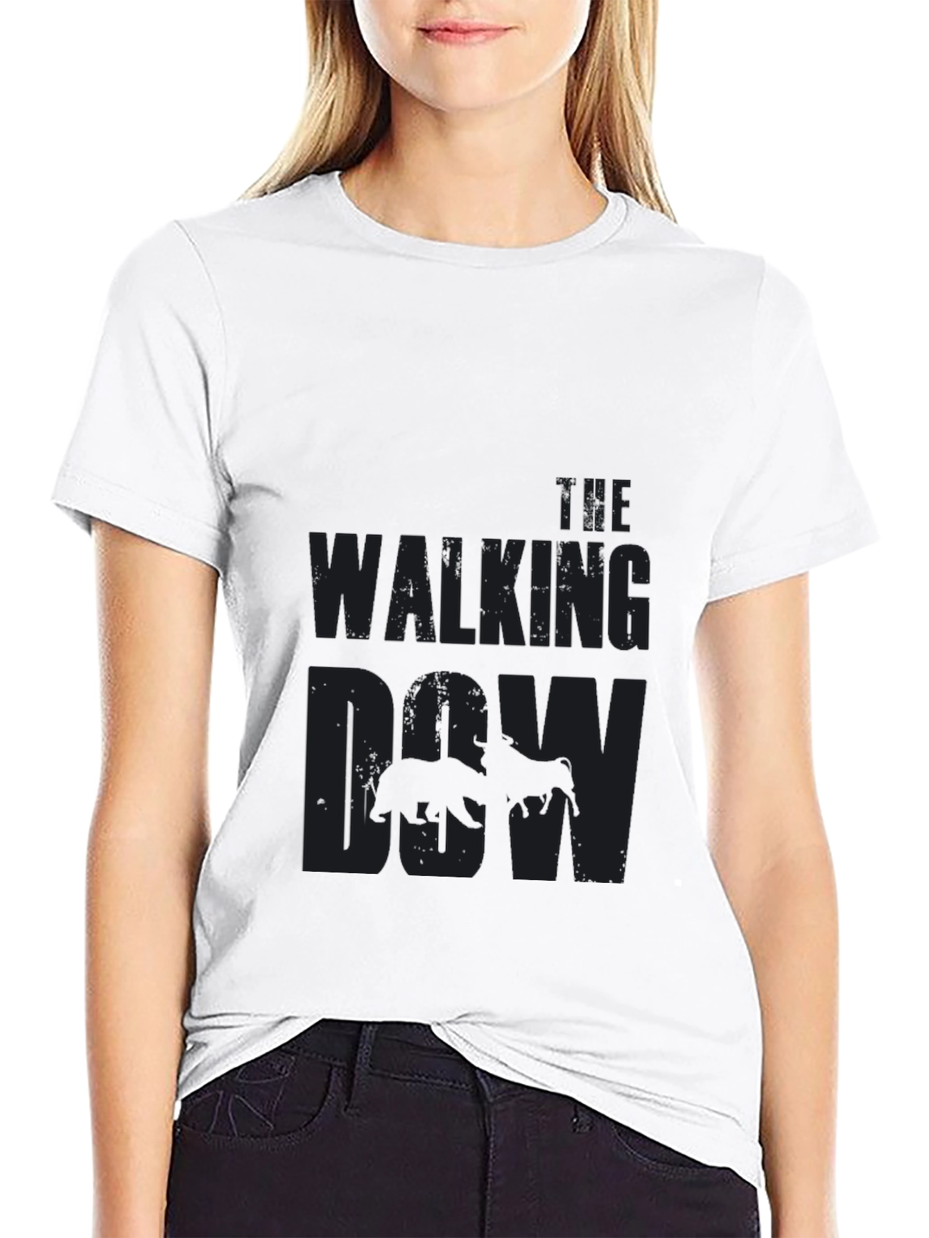 The Walking Cow - Mens Black T-Shirt