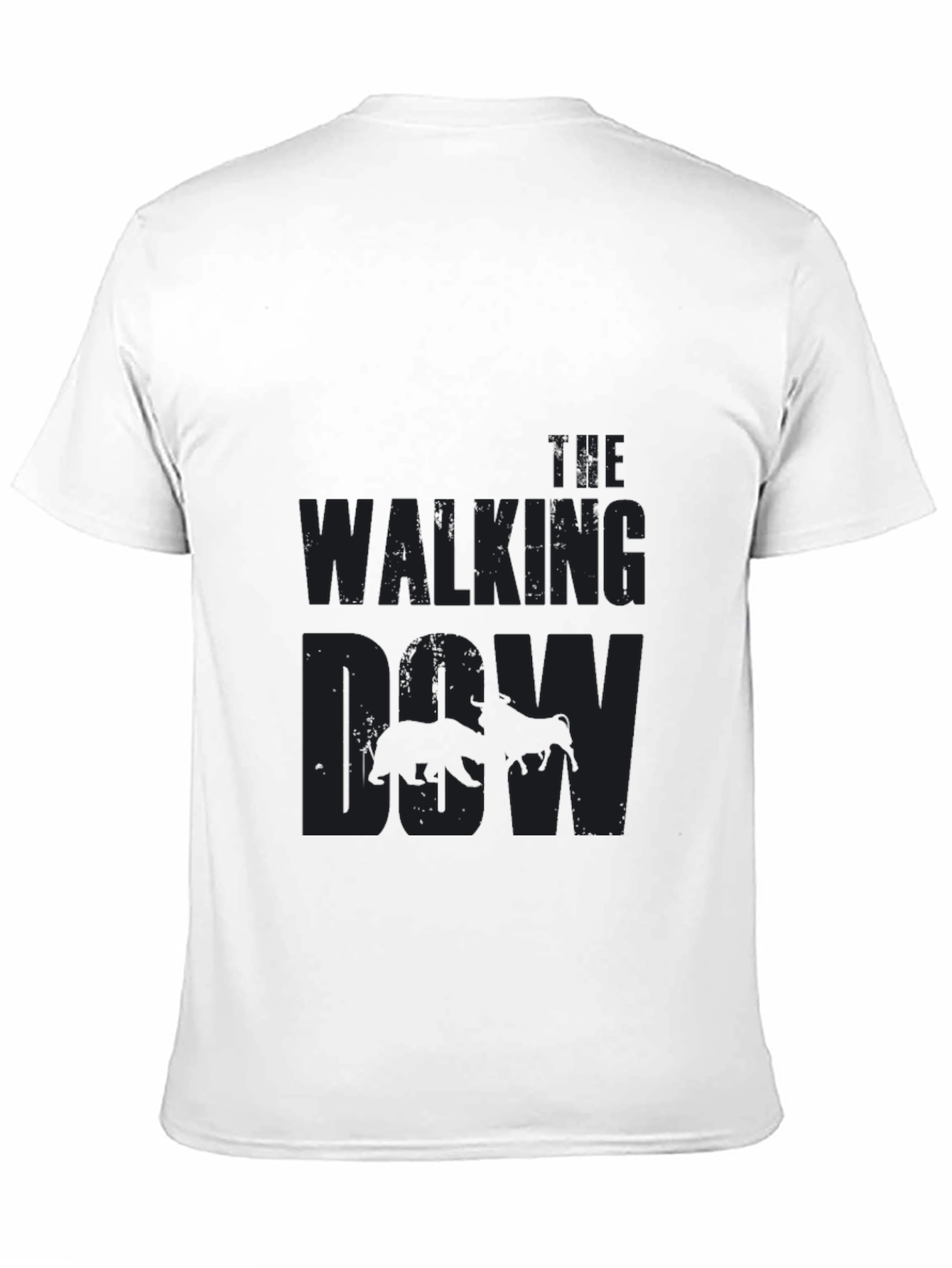 The Walking Cow - Mens Black T-Shirt