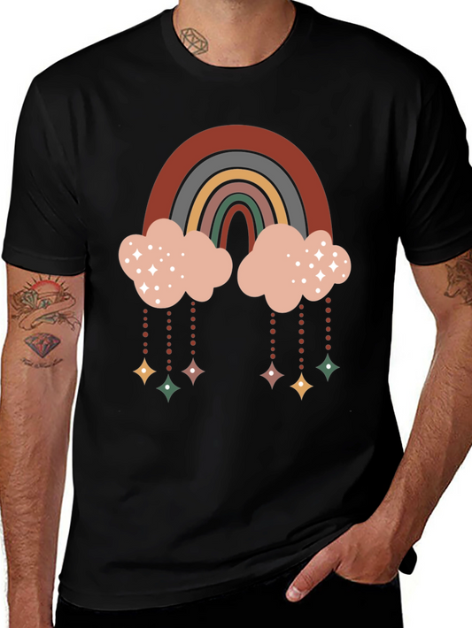 Retro Rainbow Cloud Tee