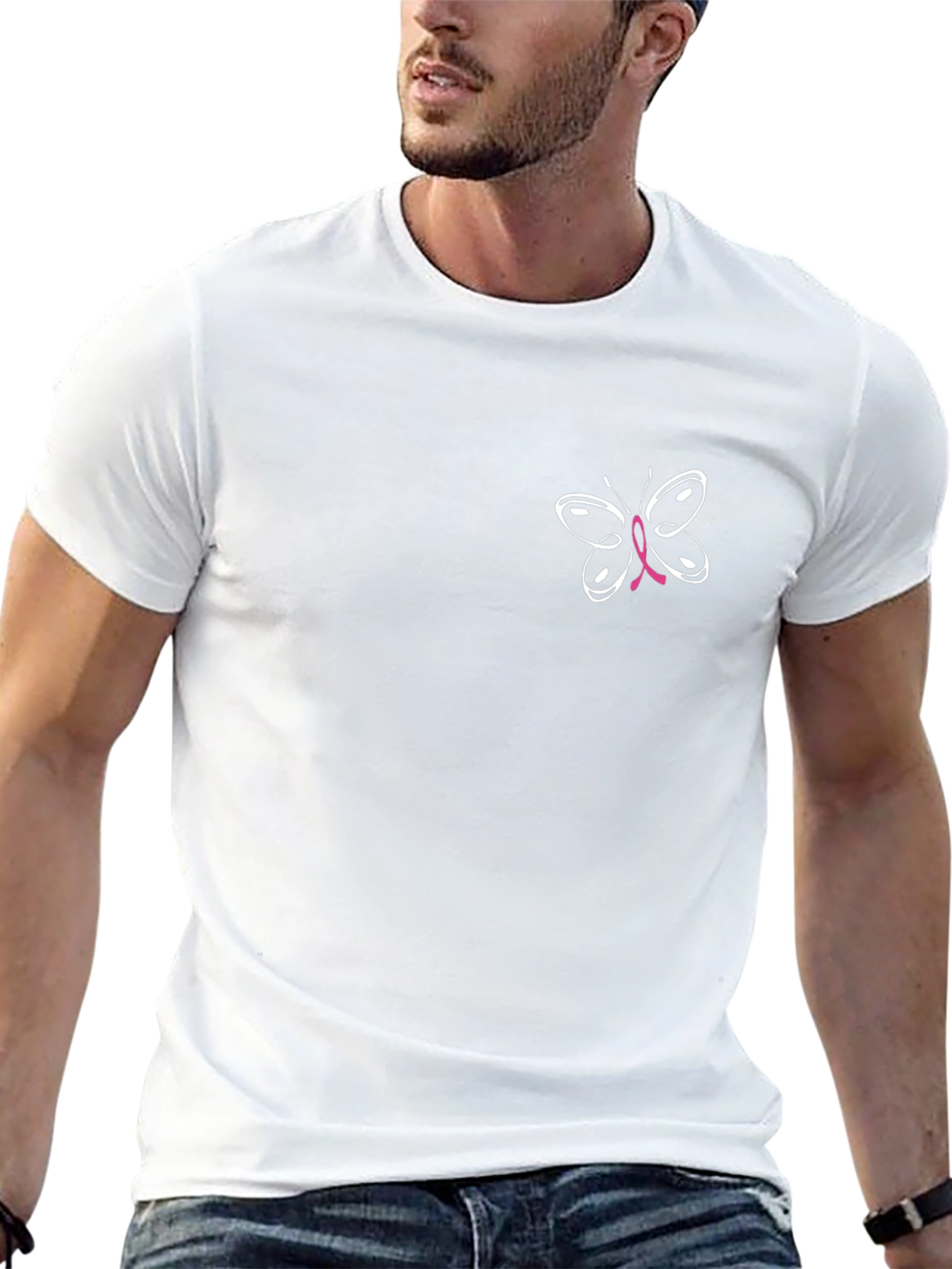 Breast Cancer Awareness Butterfly T-Shirt