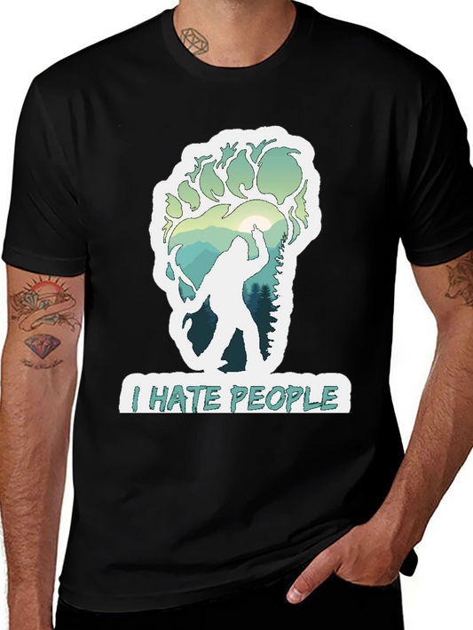 I Hate People Bigfoot T-Shirt