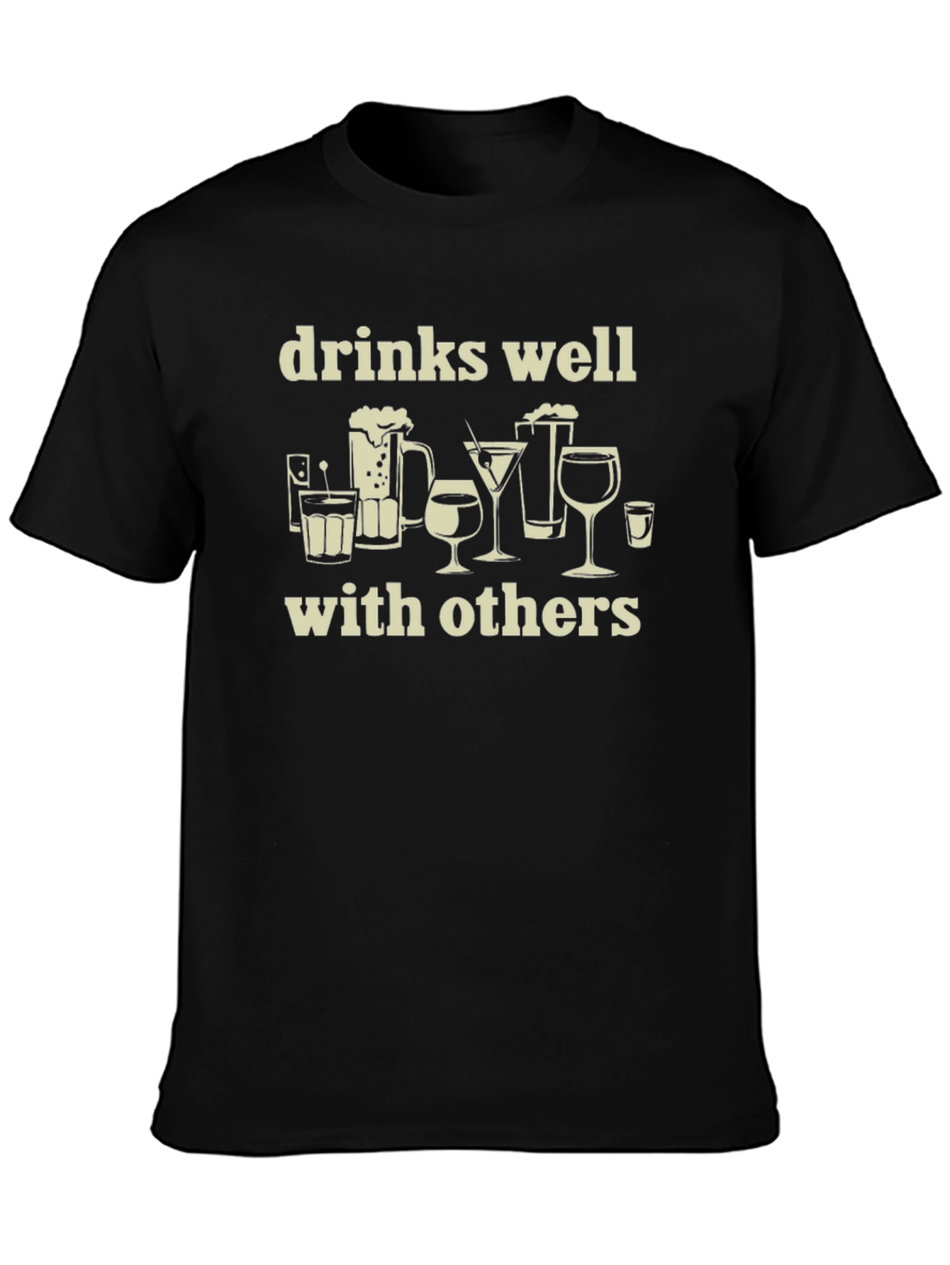 Drinks Well With Others Graphic Tee