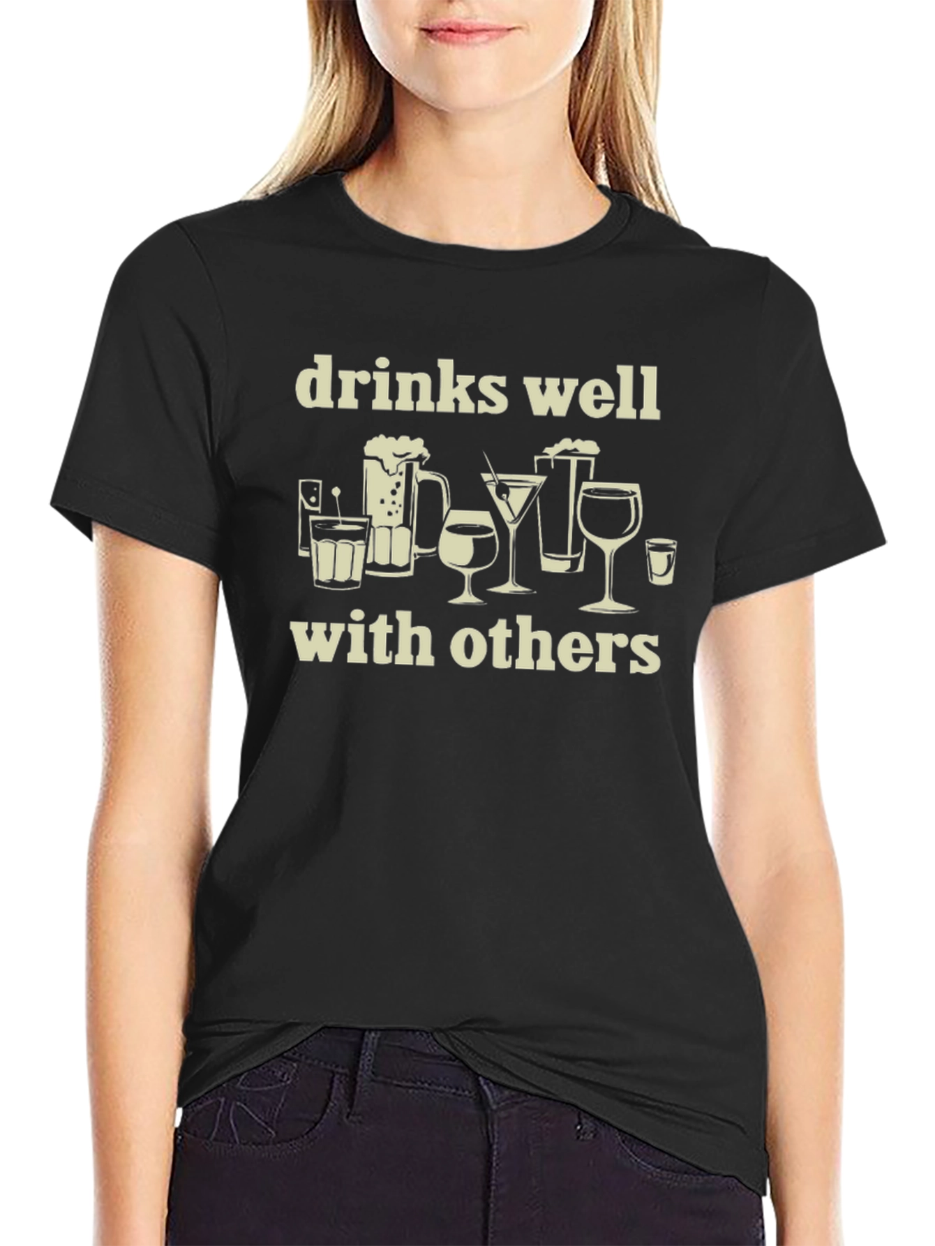 Drinks Well With Others Graphic Tee