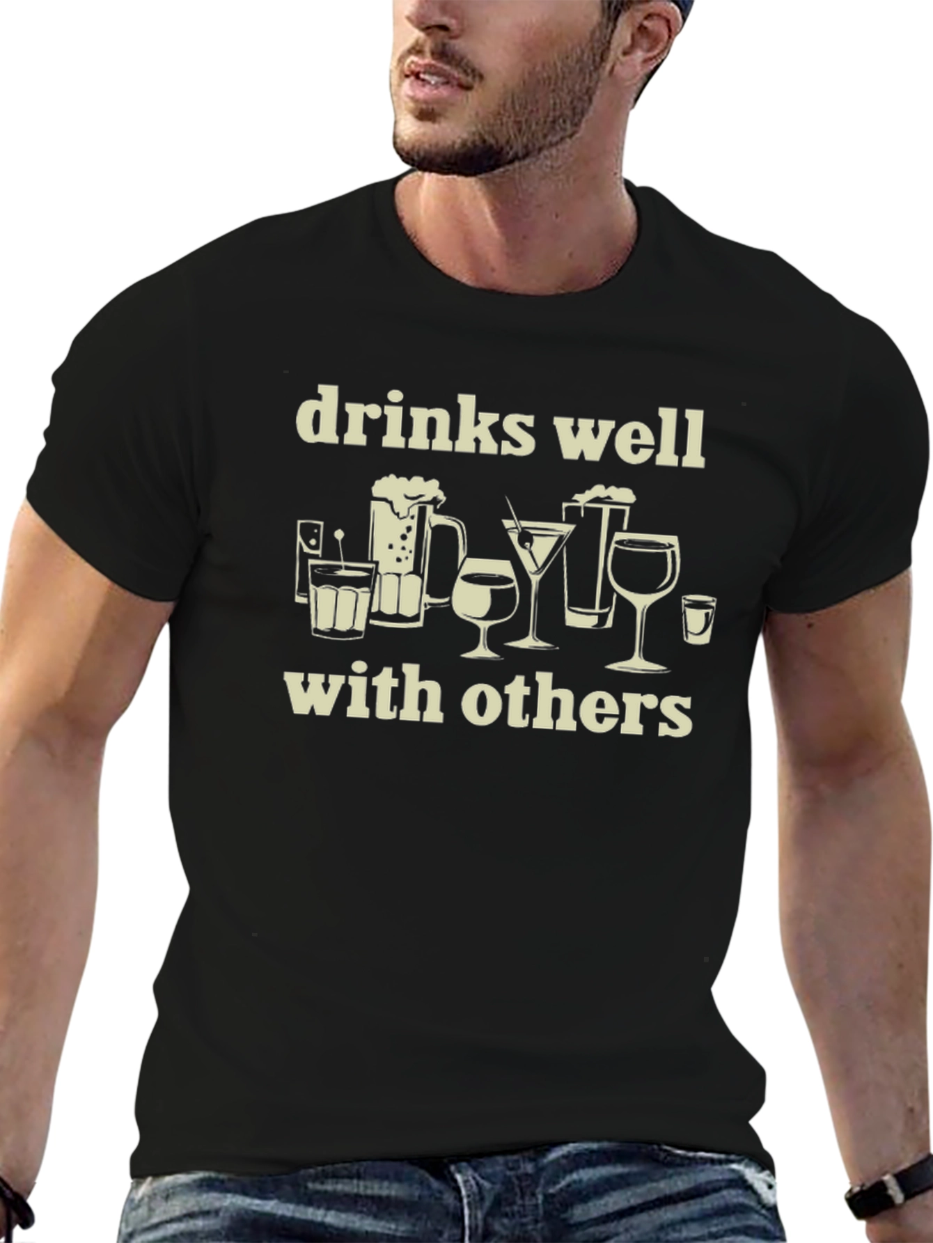 Drinks Well With Others Graphic Tee