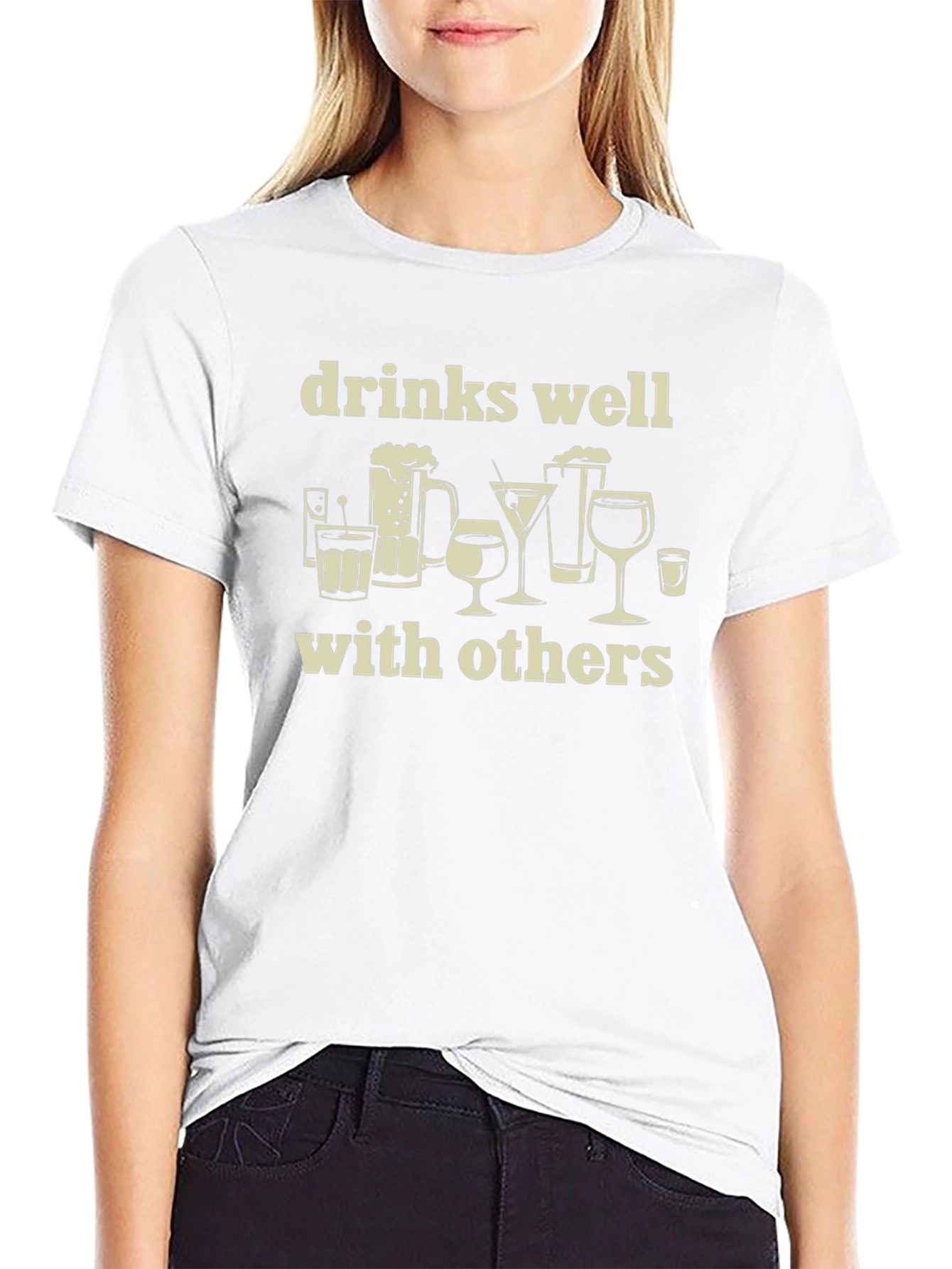 Drinks Well With Others Graphic Tee