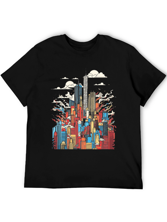Cityscape Graphic Tee - Urban Style