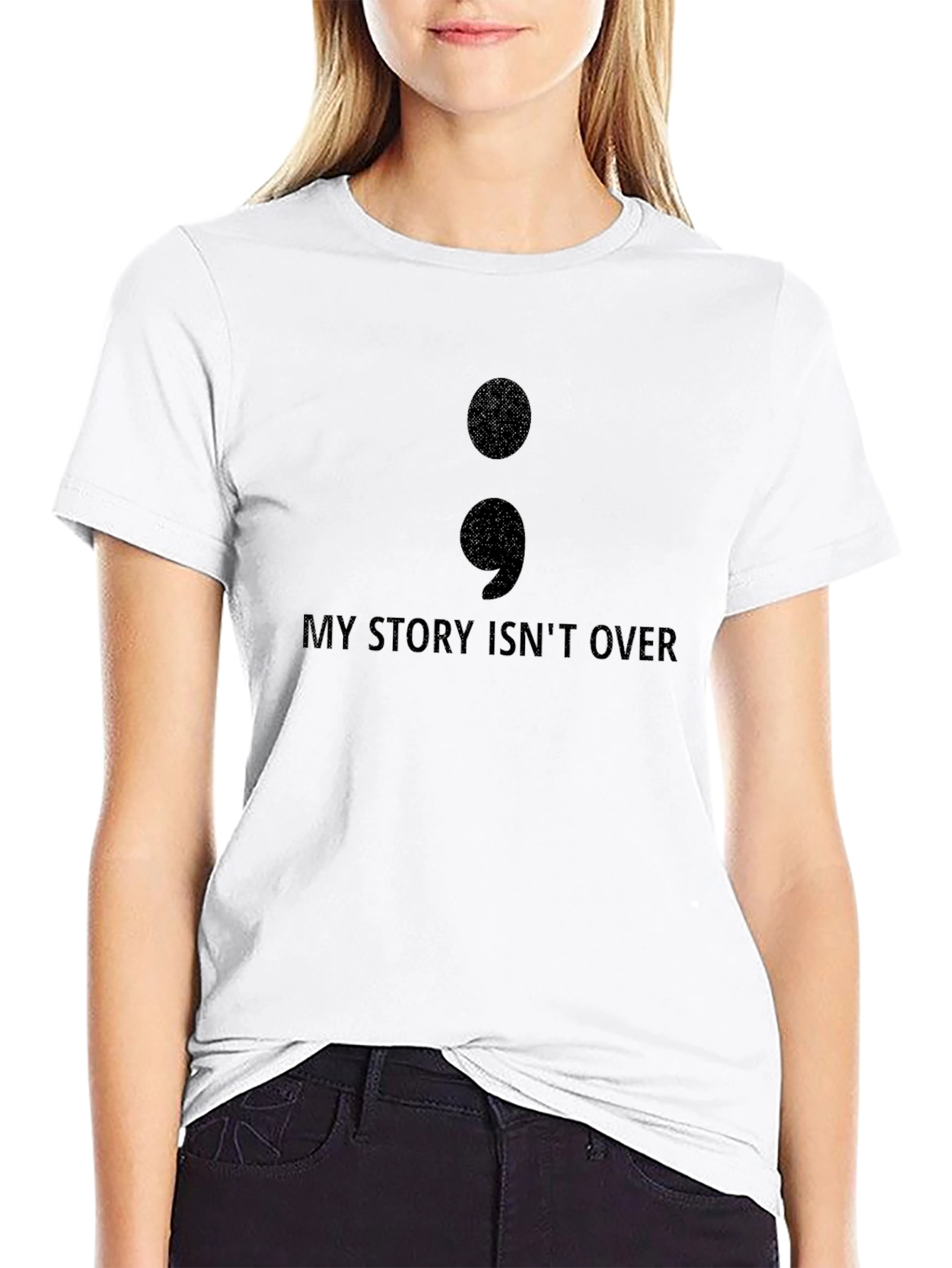 My Story Isnt Over Semicolon T-Shirt