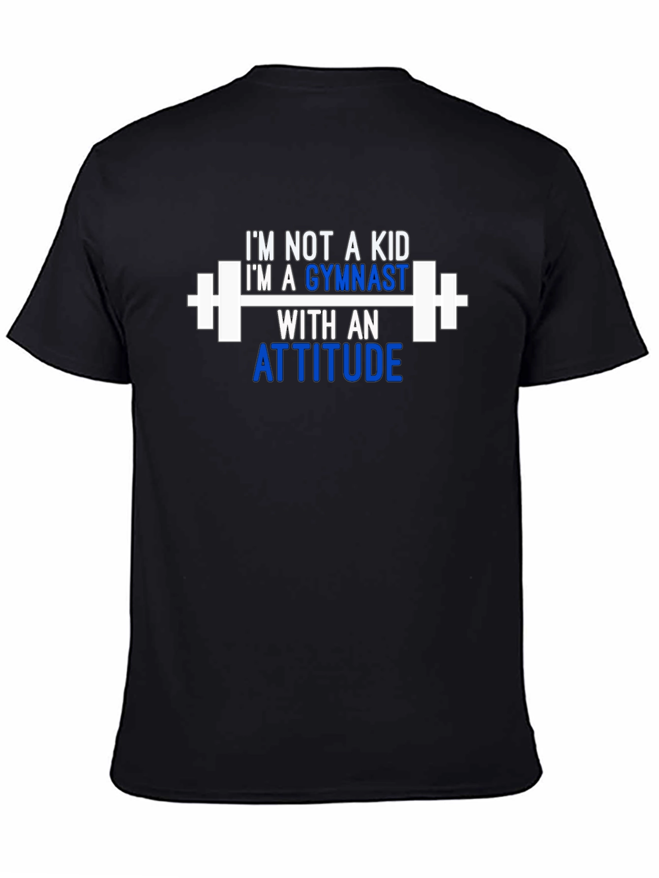 Gymnast Attitude T-Shirt - Black Cotton Tee