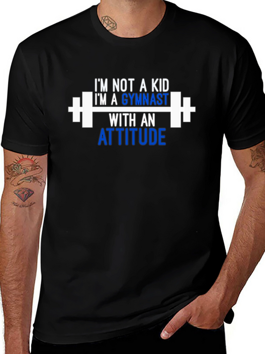 Gymnast Attitude T-Shirt - Black Cotton Tee