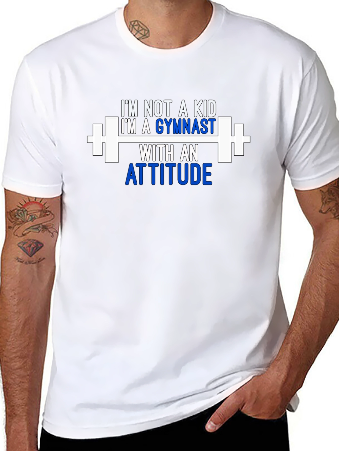 Gymnast Attitude T-Shirt - Black Cotton Tee