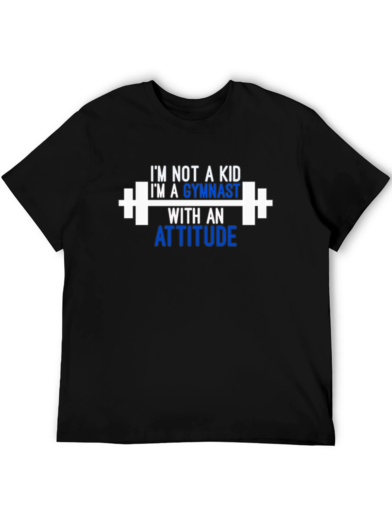 Gymnast Attitude T-Shirt - Black Cotton Tee