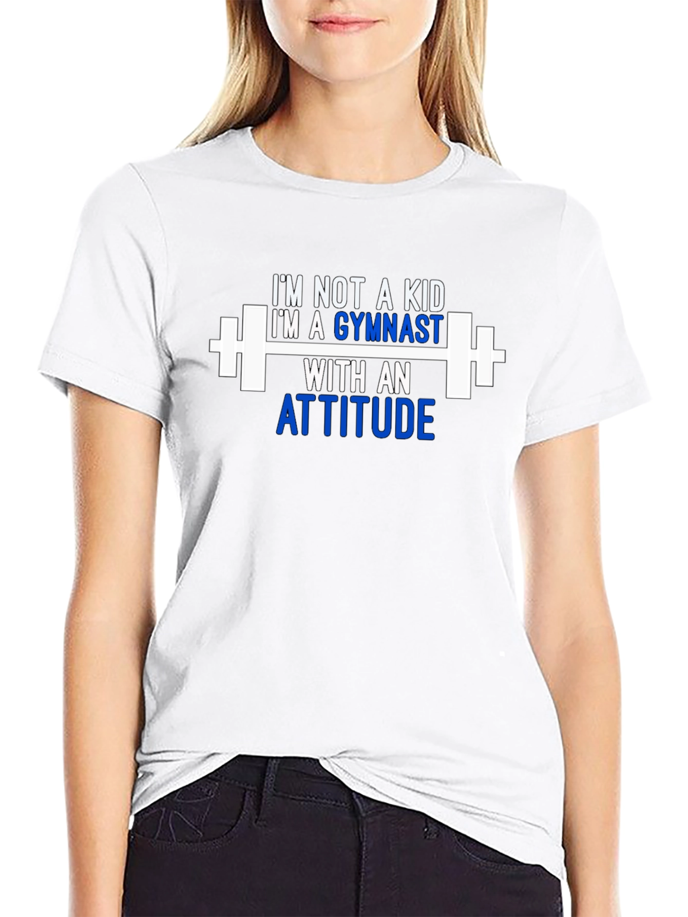Gymnast Attitude T-Shirt - Black Cotton Tee