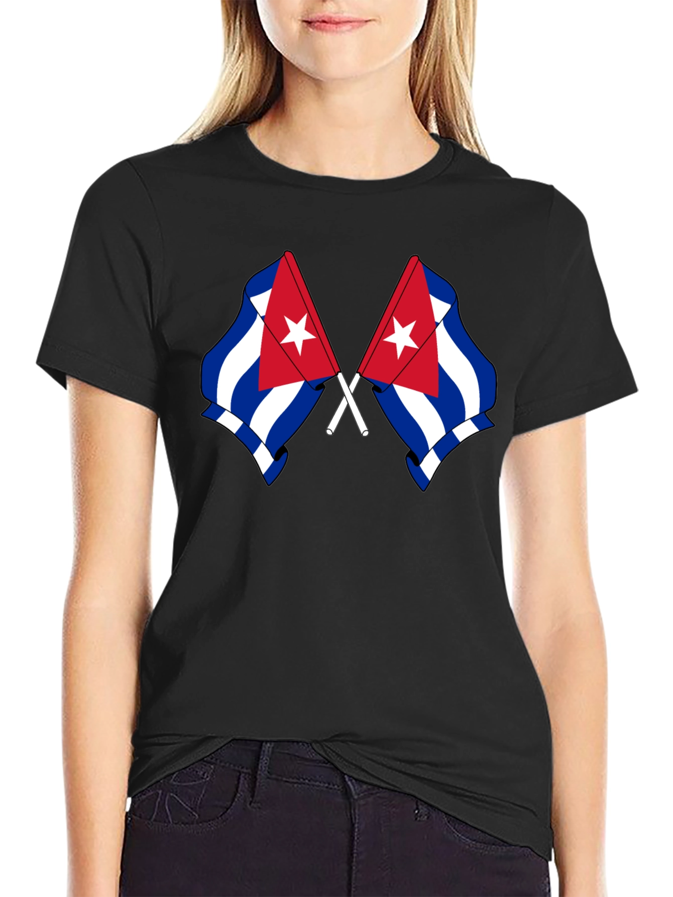 Cuban Flag Graphic Tee - Stylish & Patriotic