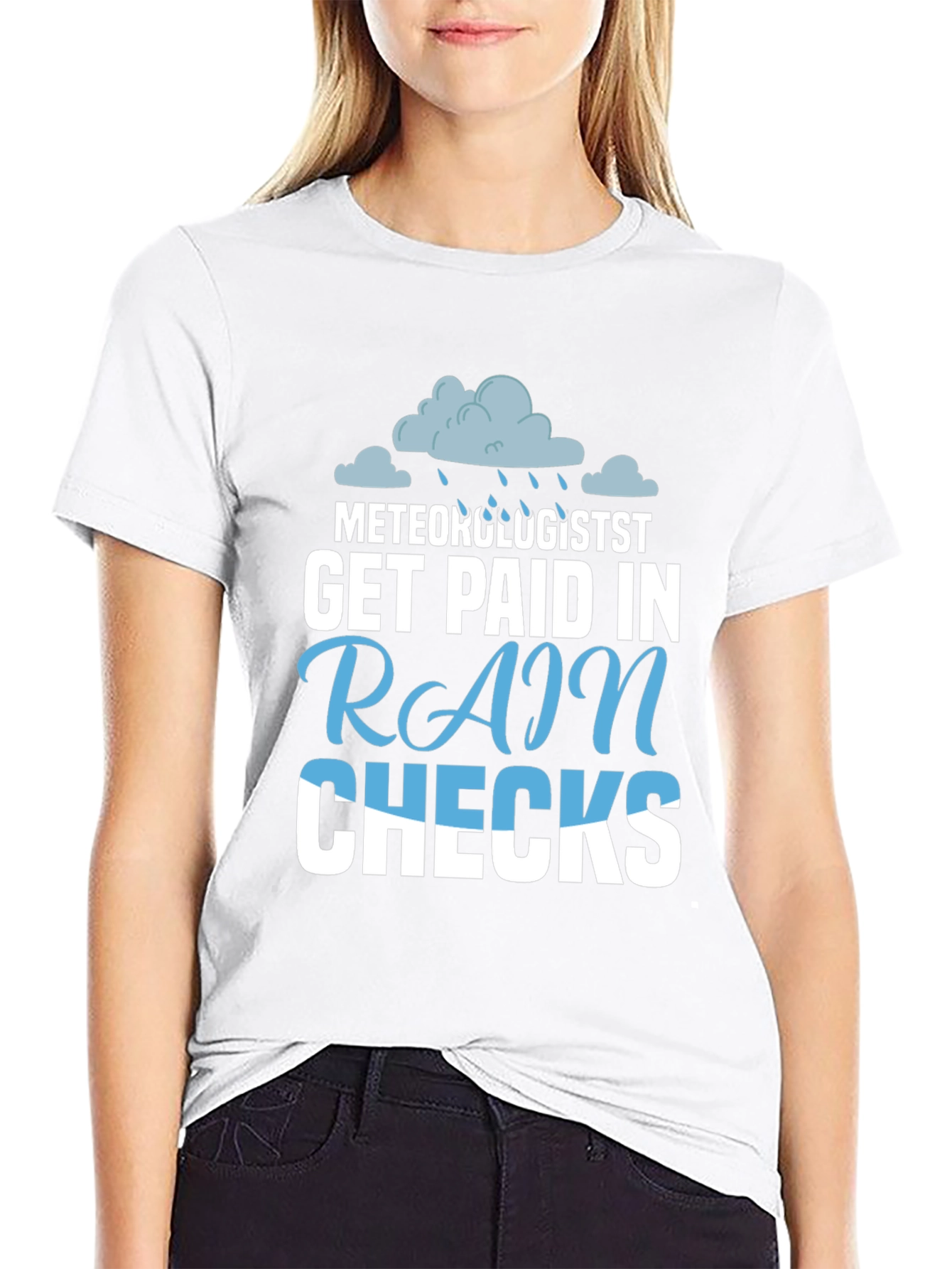 Meteorologist Rain Checks T-Shirt - Funny Weather Tee