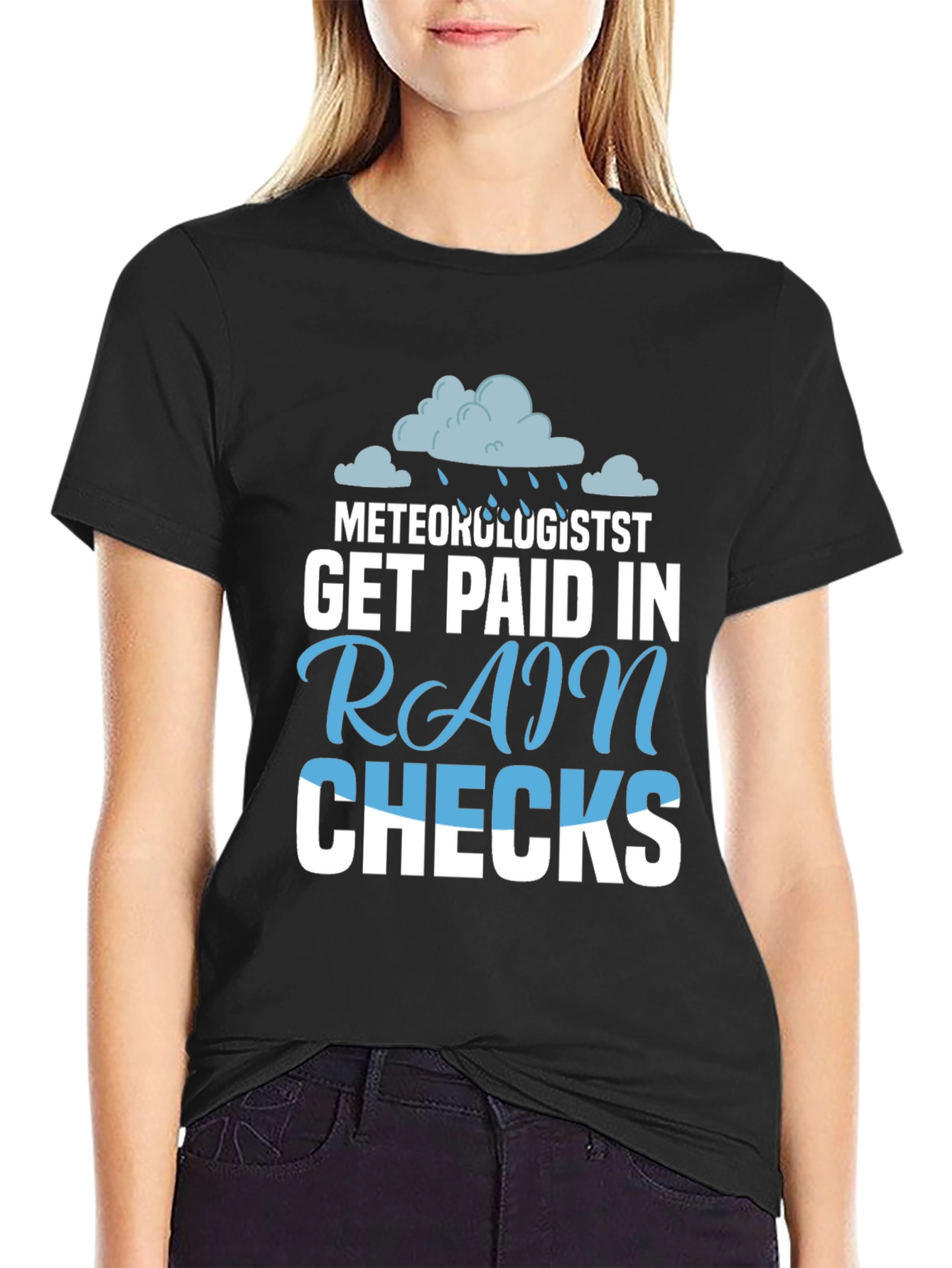 Meteorologist Rain Checks T-Shirt - Funny Weather Tee