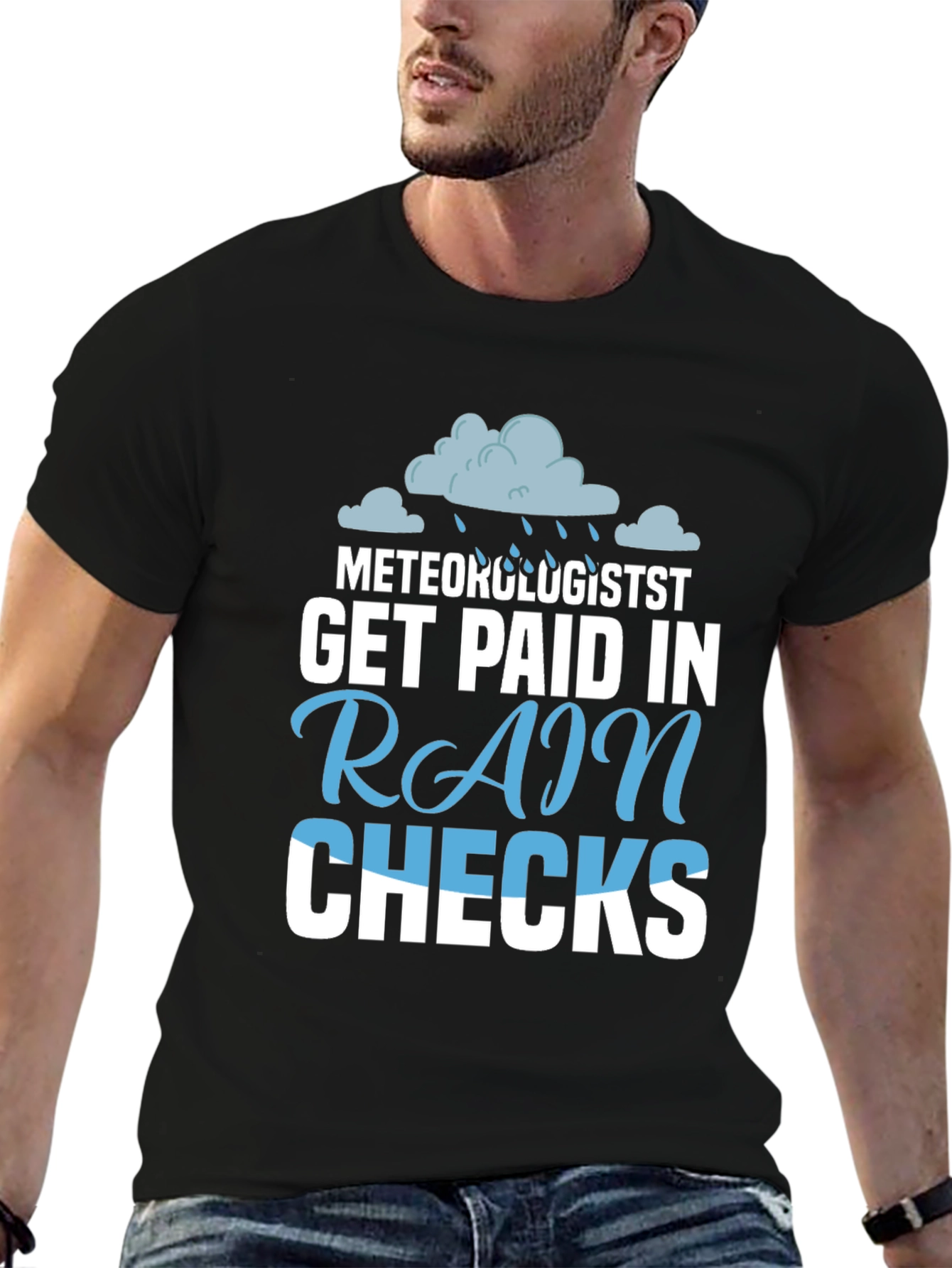 Meteorologist Rain Checks T-Shirt - Funny Weather Tee