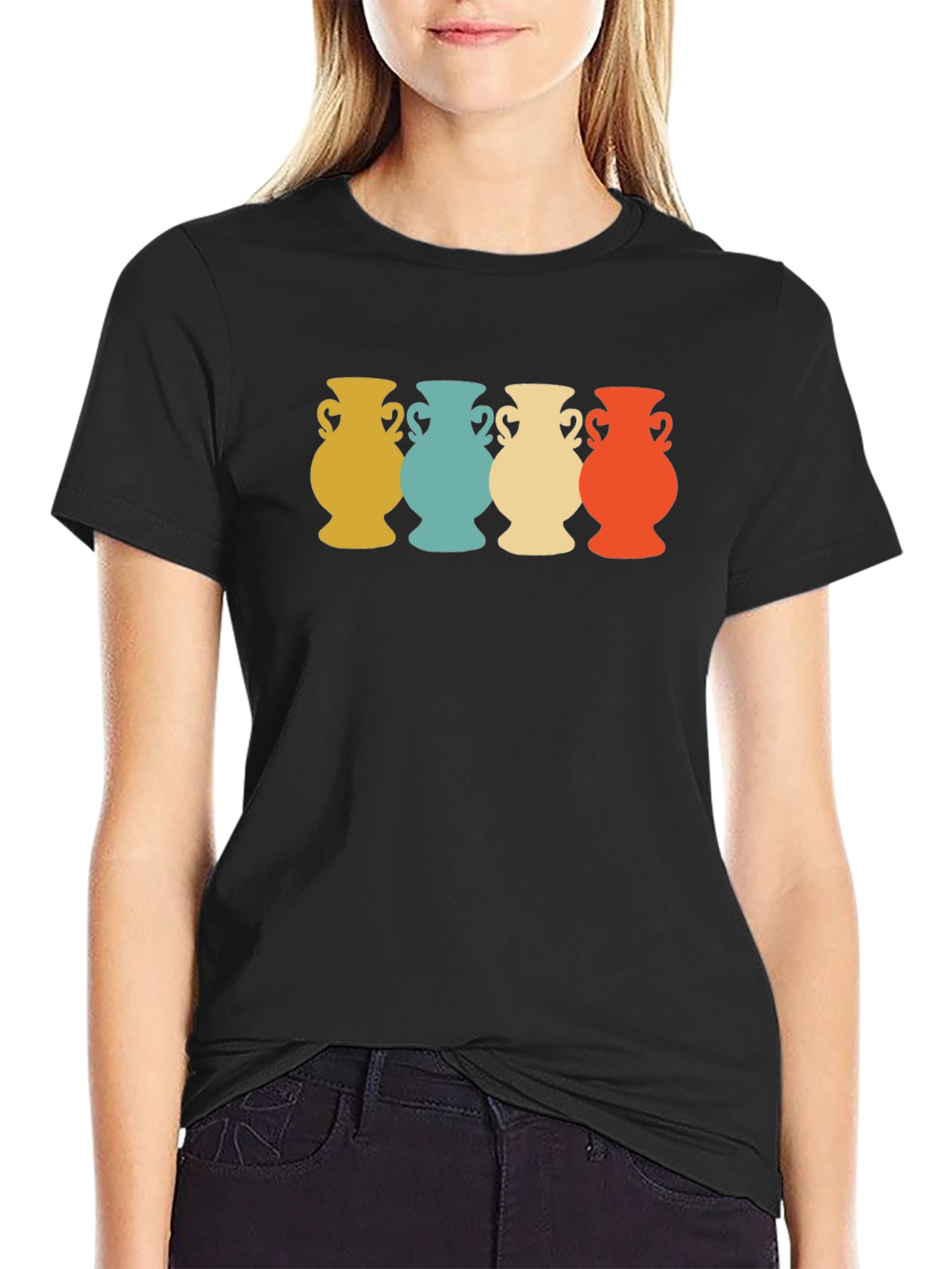 Retro Vase Graphic T-Shirt