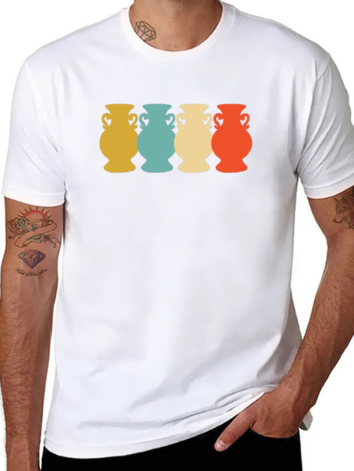 Retro Vase Graphic T-Shirt