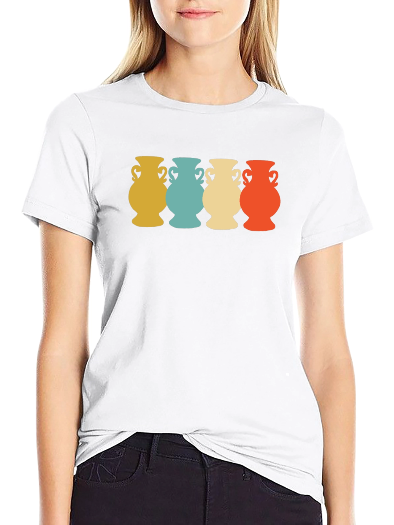 Retro Vase Graphic T-Shirt
