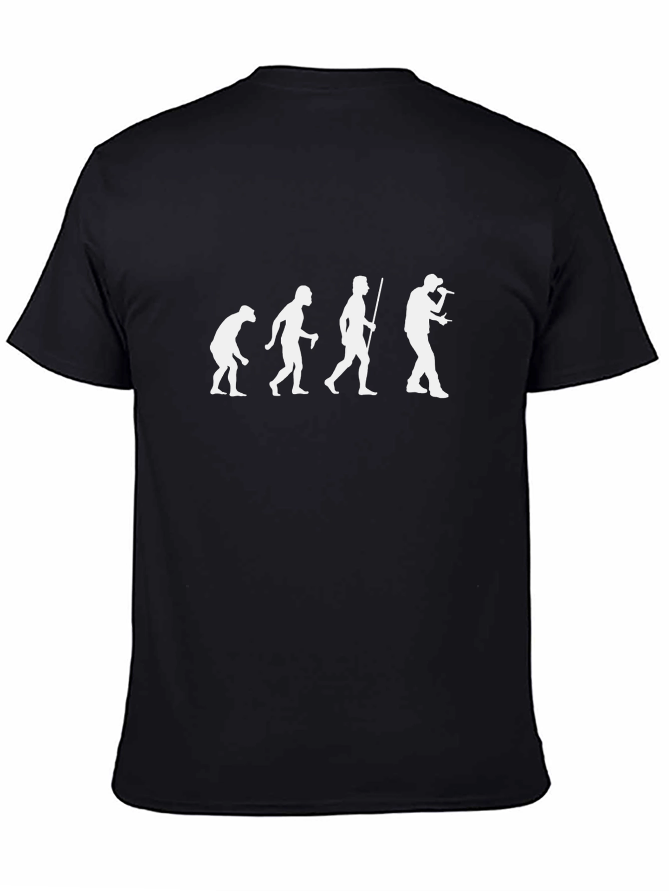 Evolution of Rapper T-Shirt - Black Graphic Tee