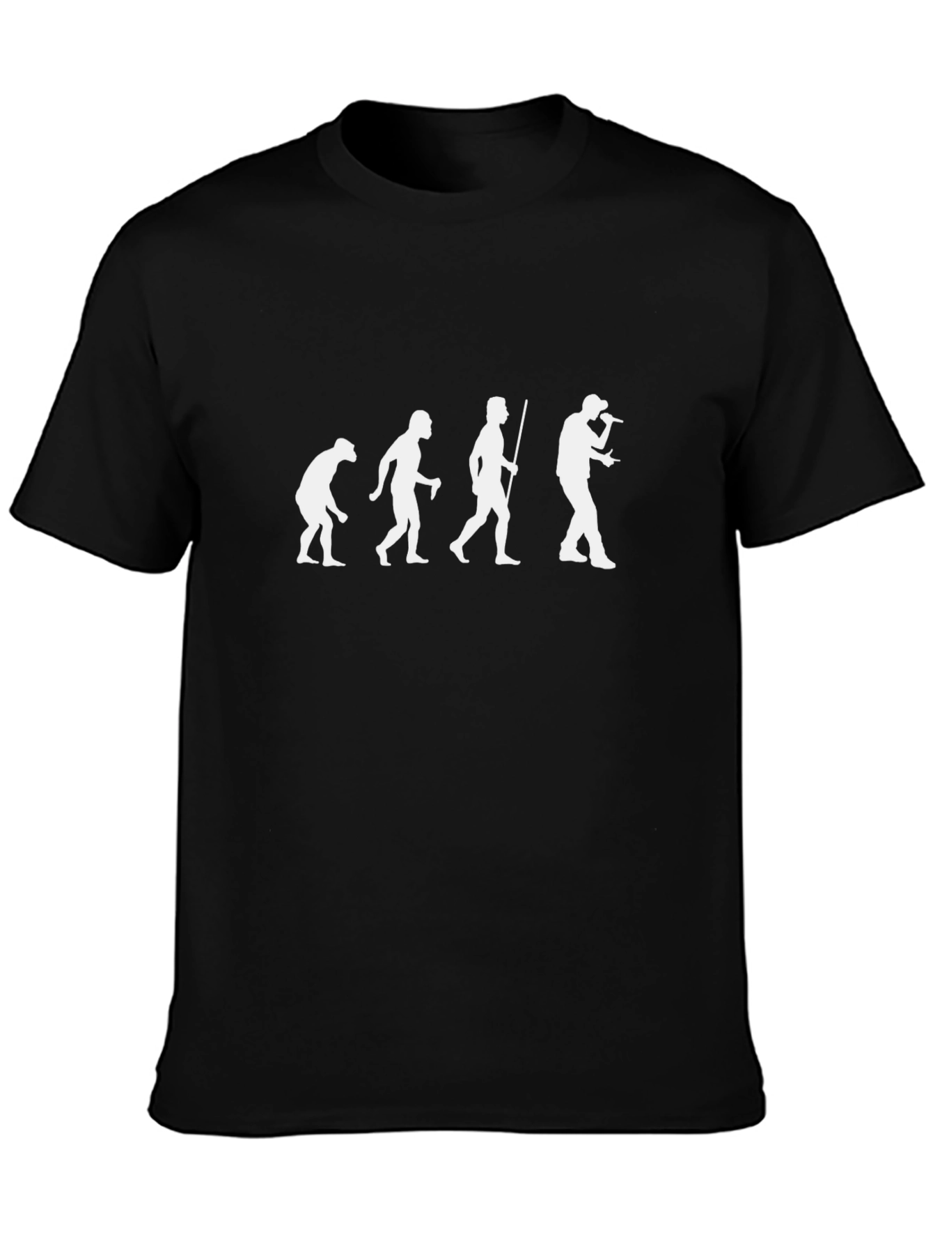 Evolution of Rapper T-Shirt - Black Graphic Tee