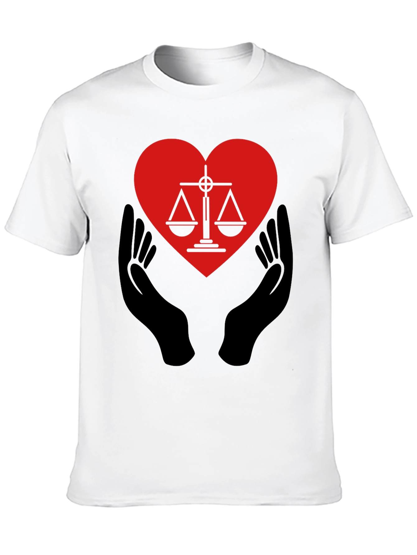 Justice Heart T-Shirt: Law & Love United