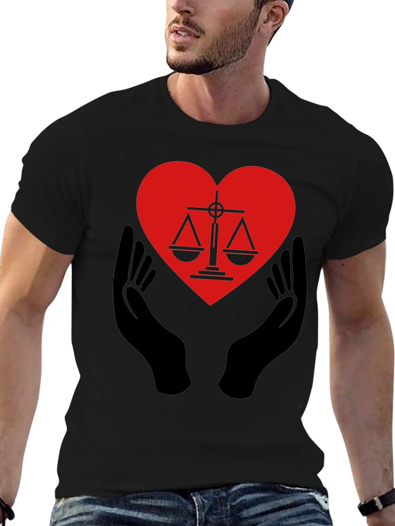 Justice Heart T-Shirt: Law & Love United