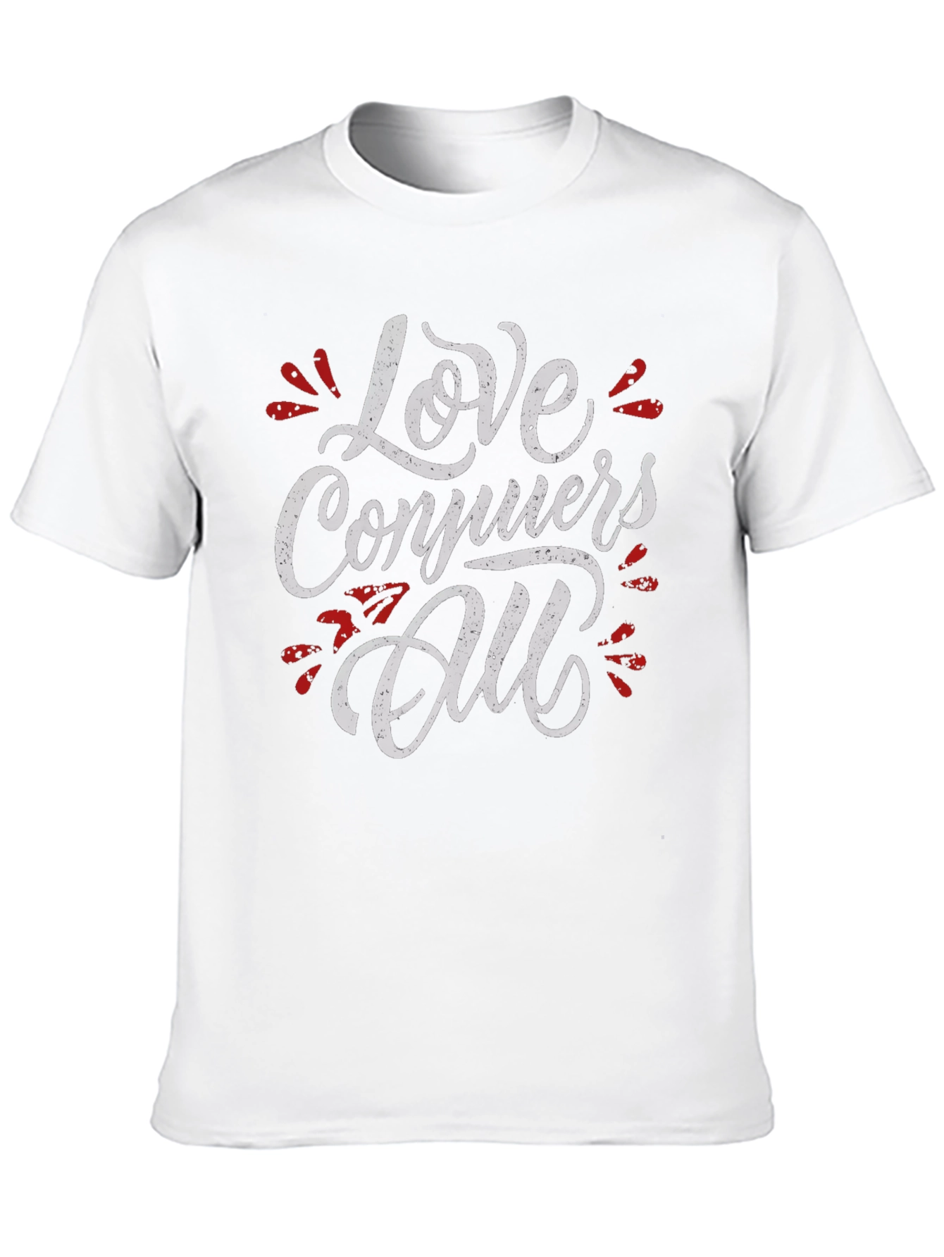 Love Conquers All Graphic Tee - Black
