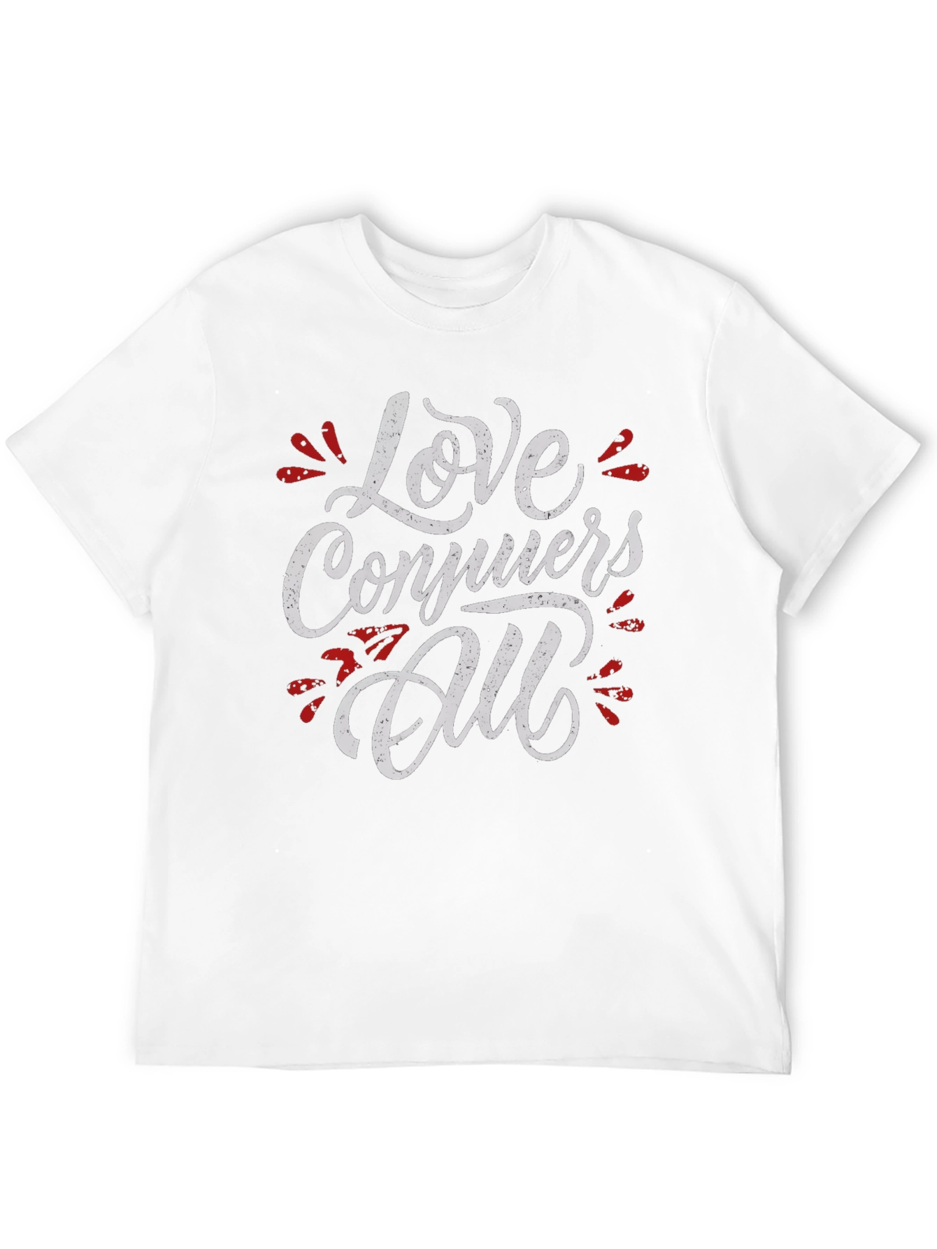 Love Conquers All Graphic Tee - Black